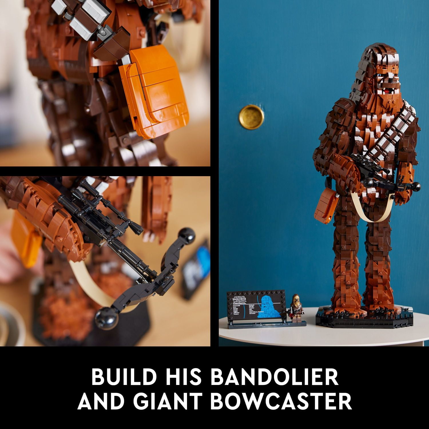 LEGO Star Wars Chewbacca, Buildable Star Wars Collectible for Adults, Build and Display Chewbacca Collectible, Fun Star Wars Gift for Teens, Adults or any Star Wars Original Trilogy Fan, 75371 - Image 3