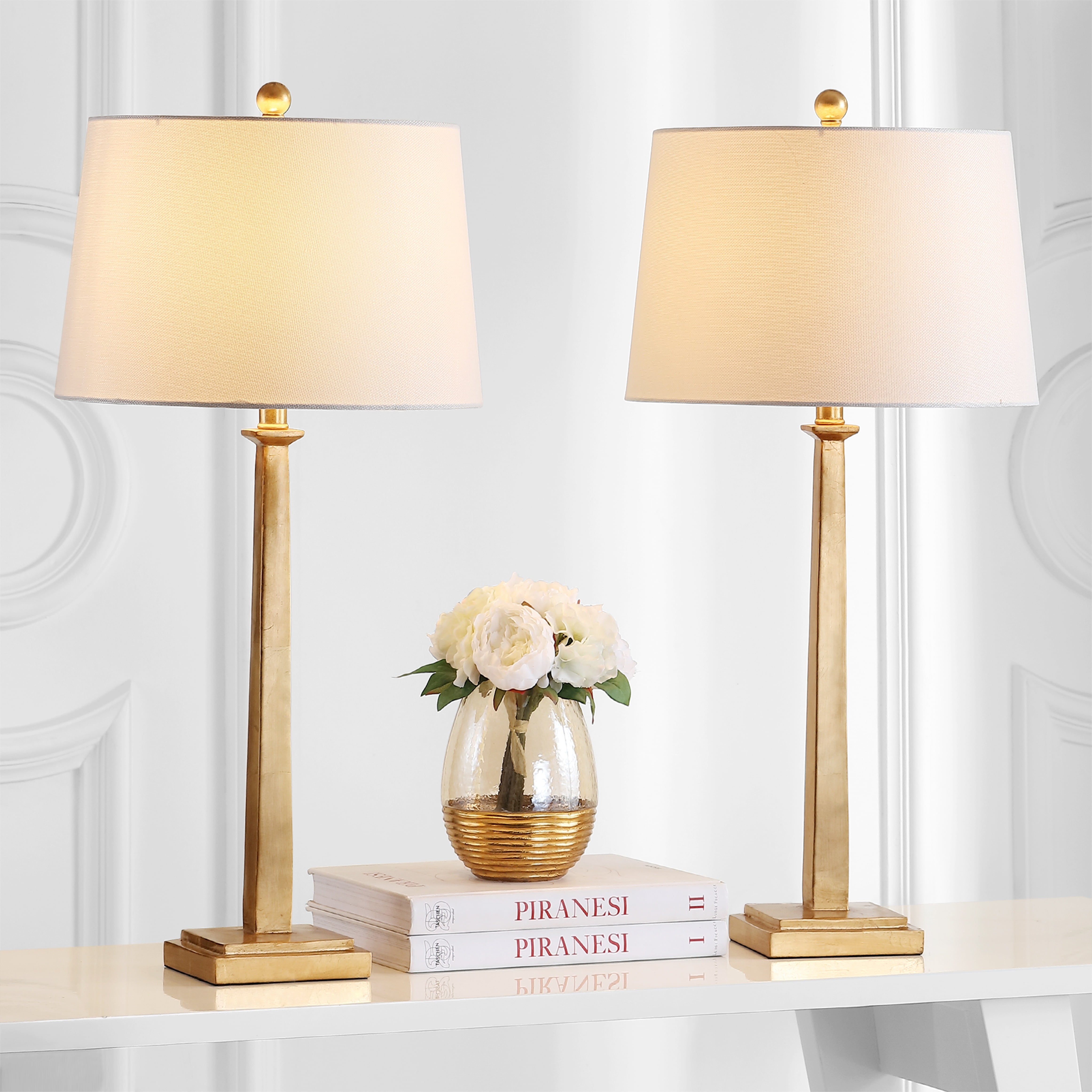 SAFAVIEH Andino Modern 31.5 In. High Table Lamp, Gold, Set of 2 - Image 6