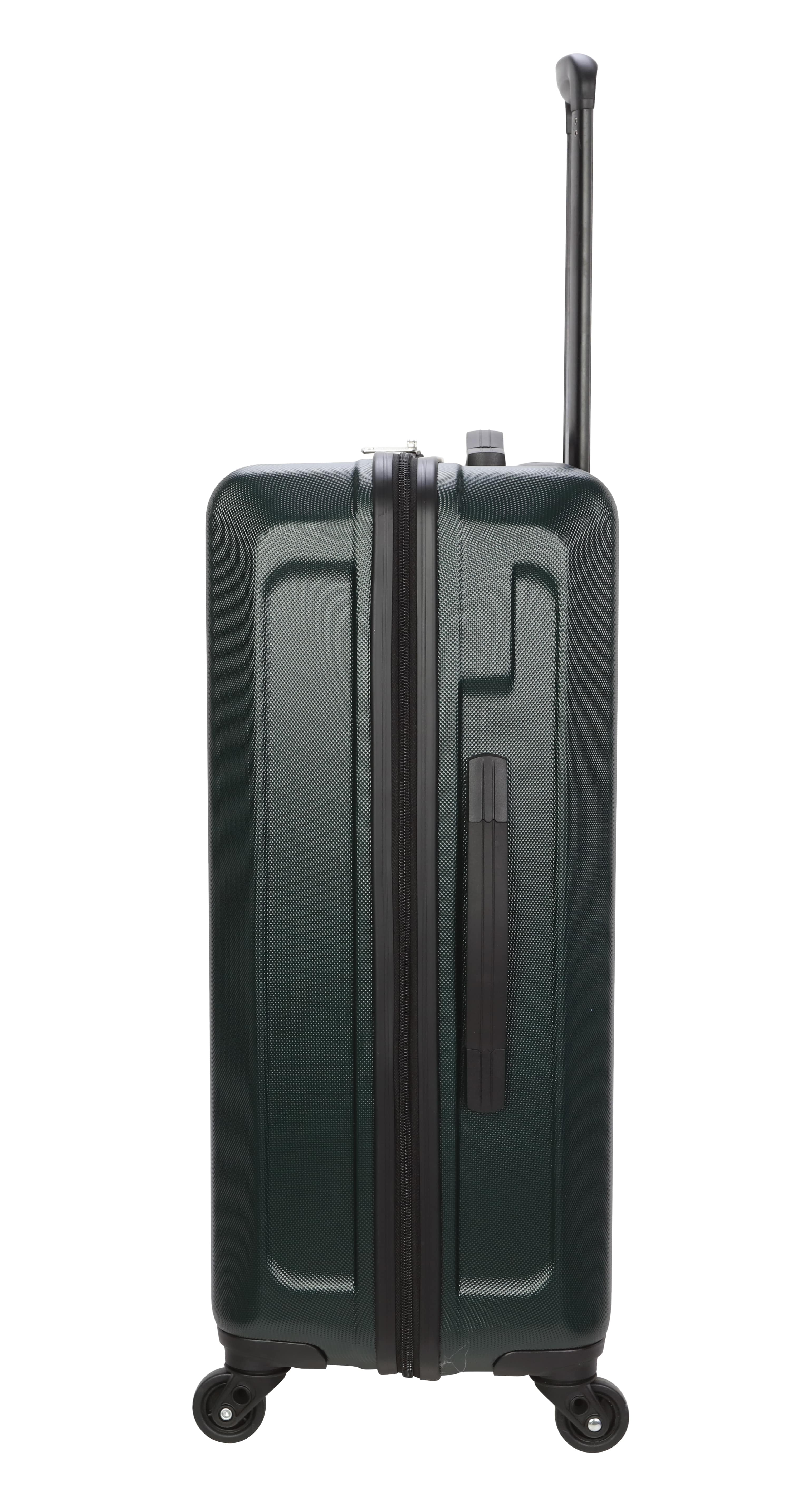 Moda ABS Hard Side 3 Piece Luggage Set, Includes 28-inch and 24-inch Checked and 20-inch Carry-on Luggage, Dark Green - Image 11