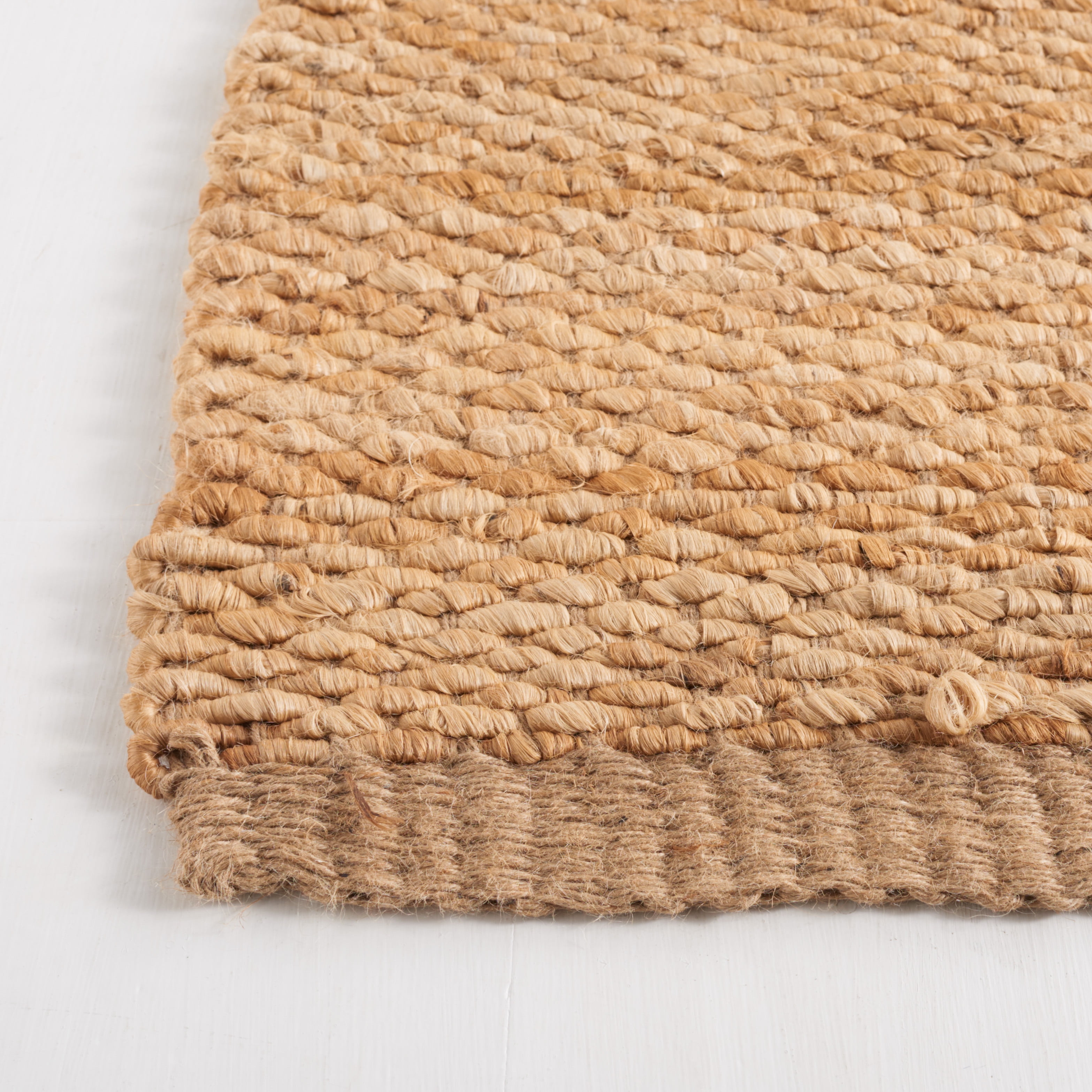 SAFAVIEH Natural Fiber Bryon Braided Jute Area Rug, Natural, 6' x 9' - Image 7