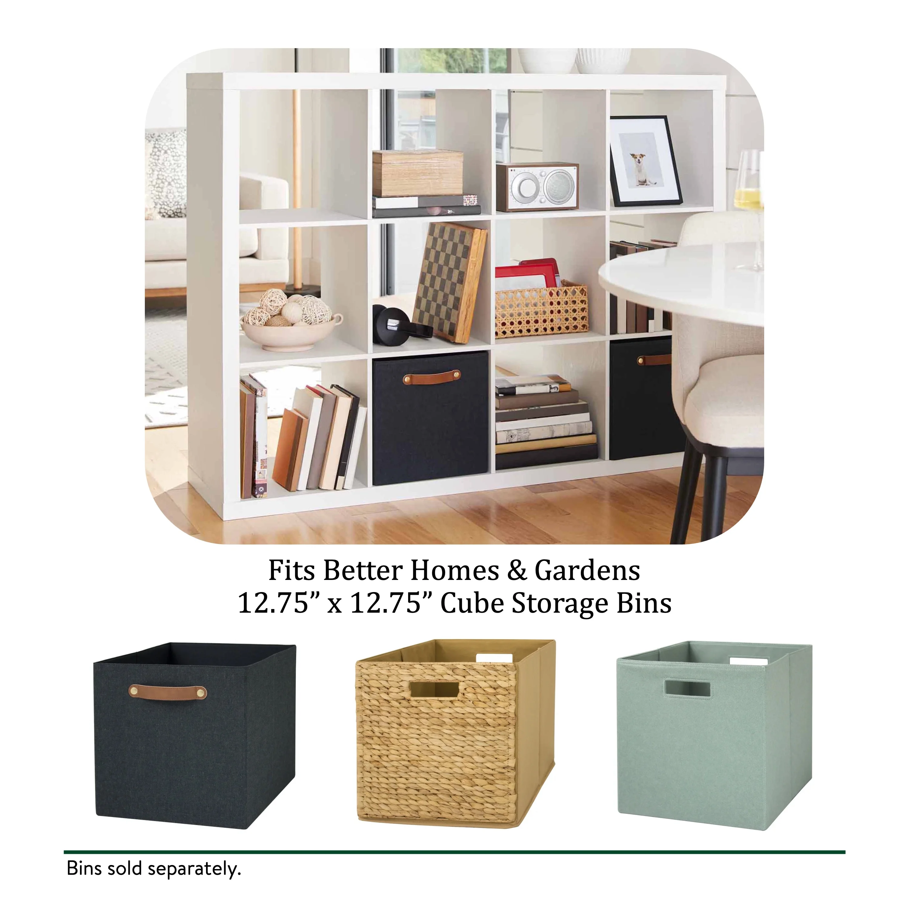 Better Homes & Gardens 12 Cube Storage Organizer, White Texture - Image 4