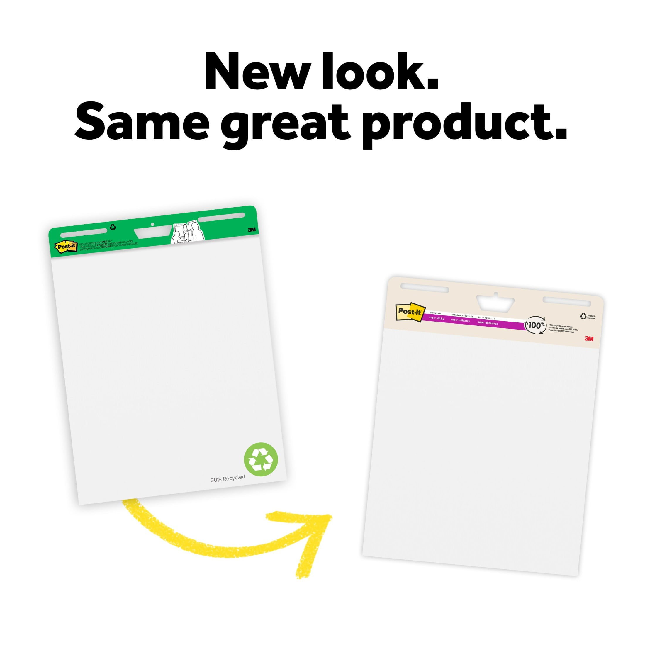 Post-it Super Sticky Easel Pad, White Recycled, 25 in. x 30 in., 6 Pads - Image 6