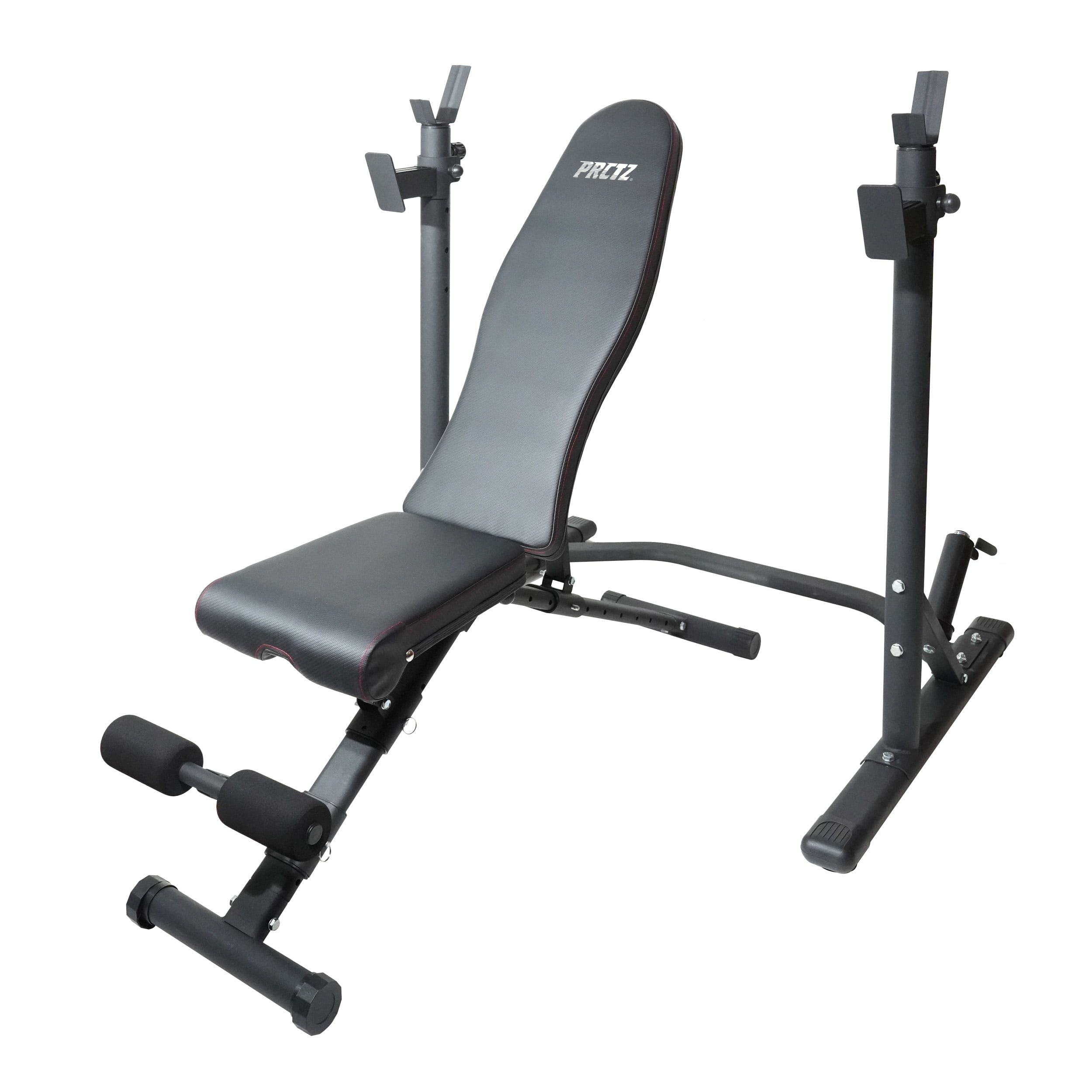 PRCTZ Two-Piece Olympic Weight Bench with Squat Rack, Foldable FID Bench, and Weight Storage - Image 2