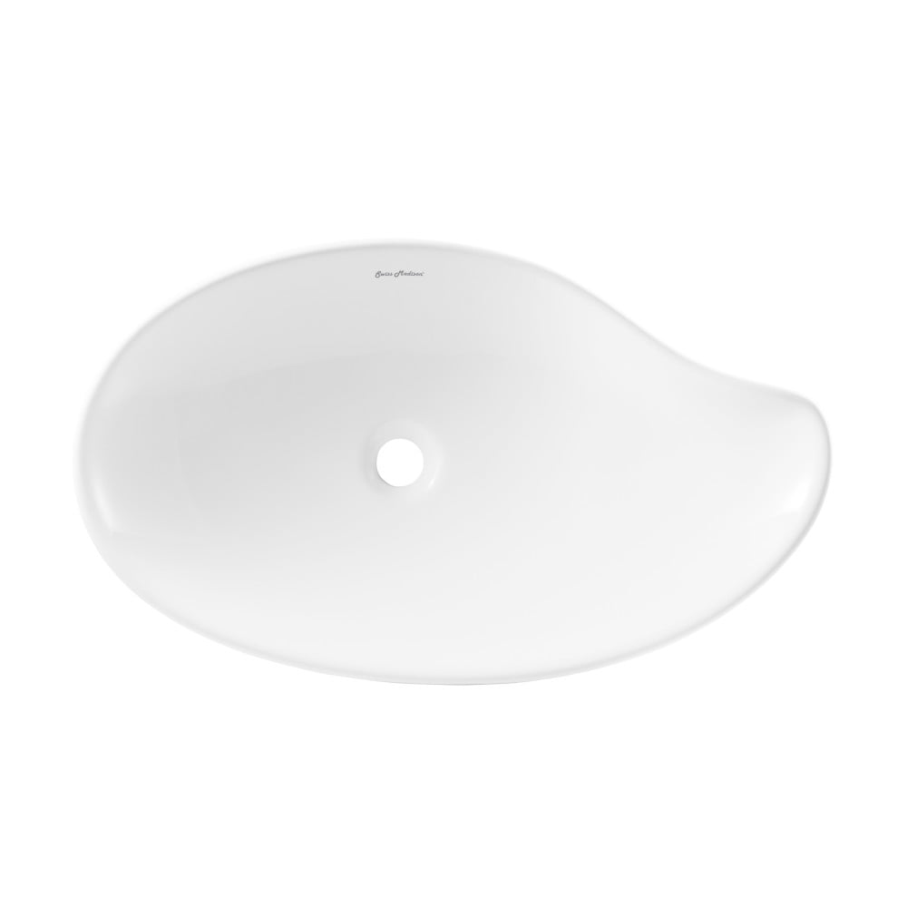Daxton Glossy White Ceramic Specialty Vessel Sink 25.5 in - Image 8