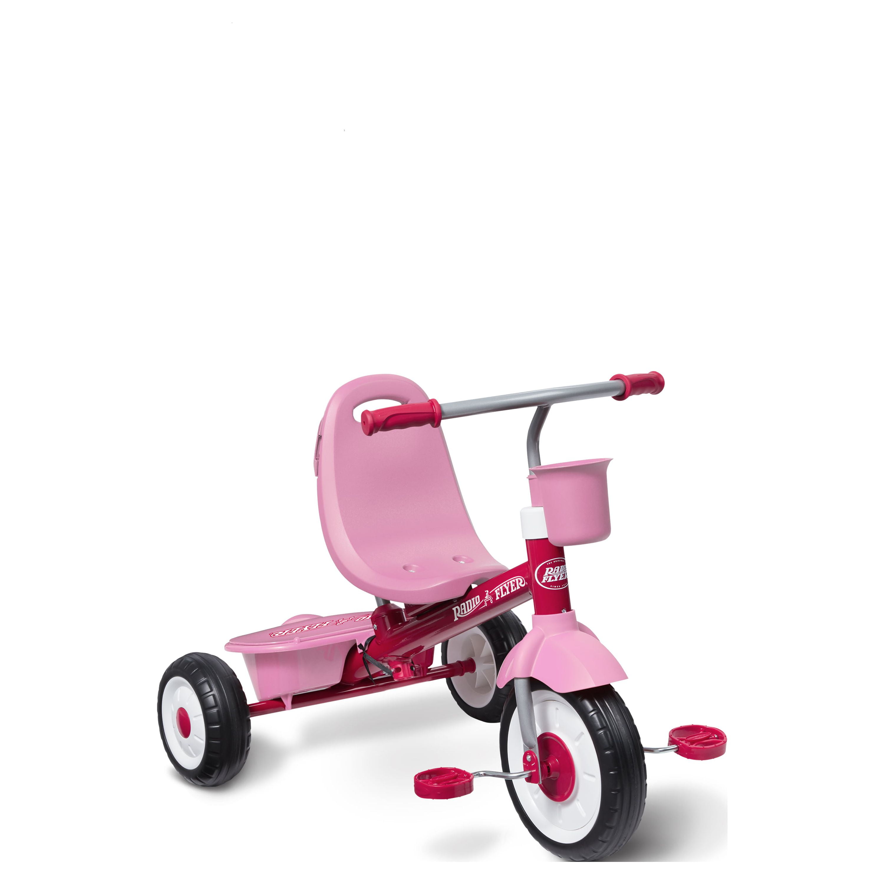 Radio Flyer 4-in-1 Stroll 'N Trike Infant and Toddler Tricycle Stroller, Pink - Image 28