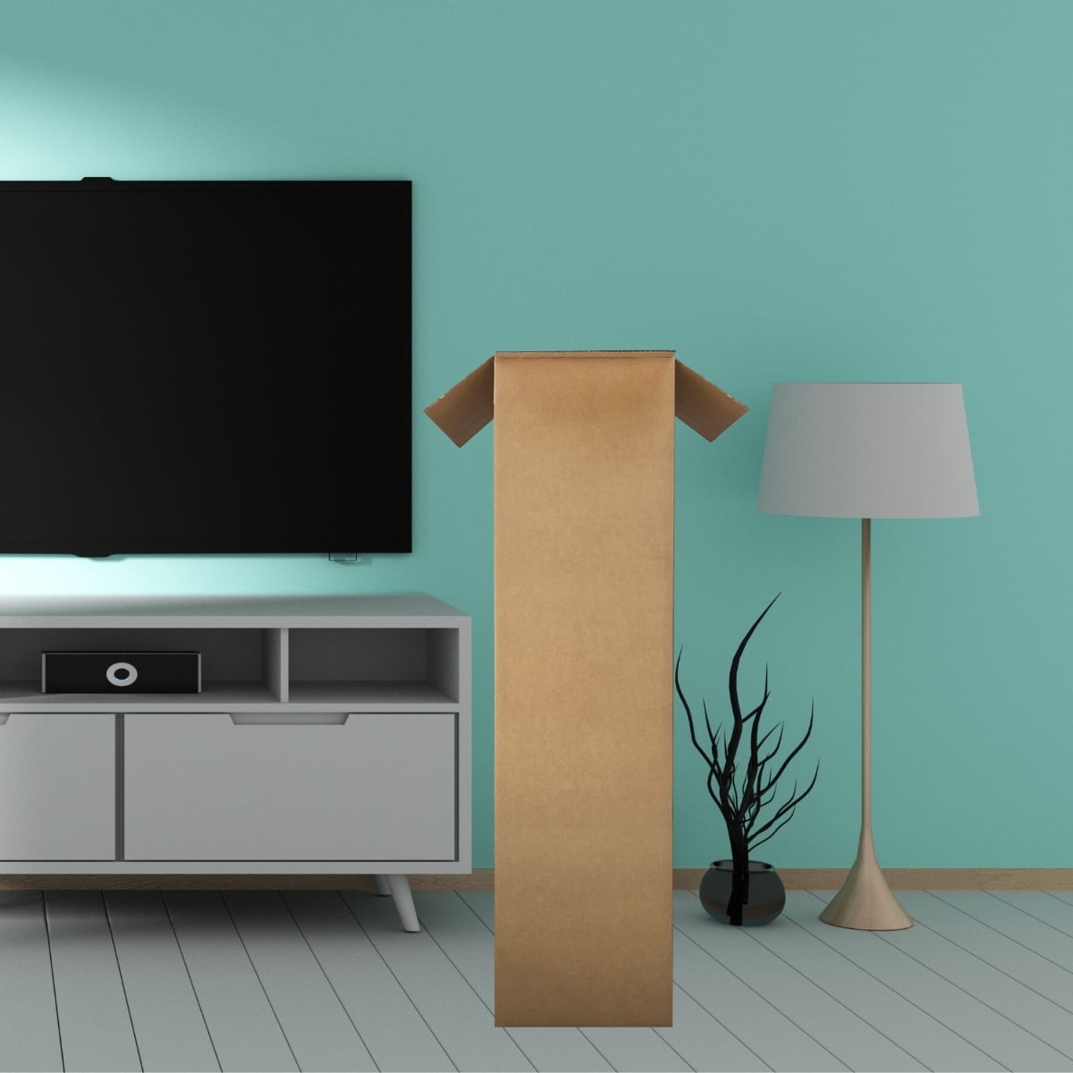 UBMOVE Pack of 5 Tall Lamp Moving Boxes Size 12" x 12" x 48" - Image 9