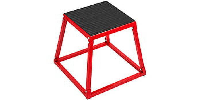 VEVOR Easy To Assemble 13 lb Steel/Iron Red Plyo Box (20.87" x 20.87" x 3.15") - Image 8