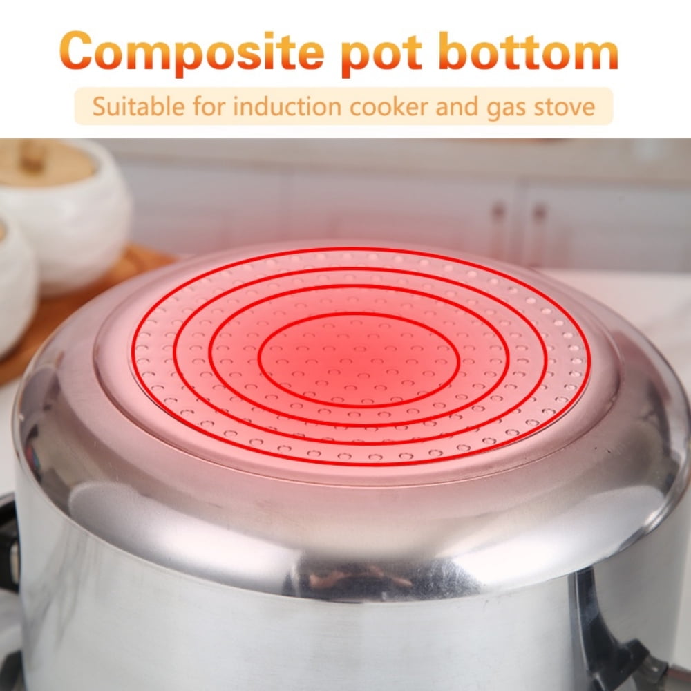 Tyethy Aluminum Pressure Cooker Nonstick 9L Pressure Canner with One-Hand Operating Safty Lid, Explosion-Proof Fast Cooking Pressure Cooker Cookware - Image 2