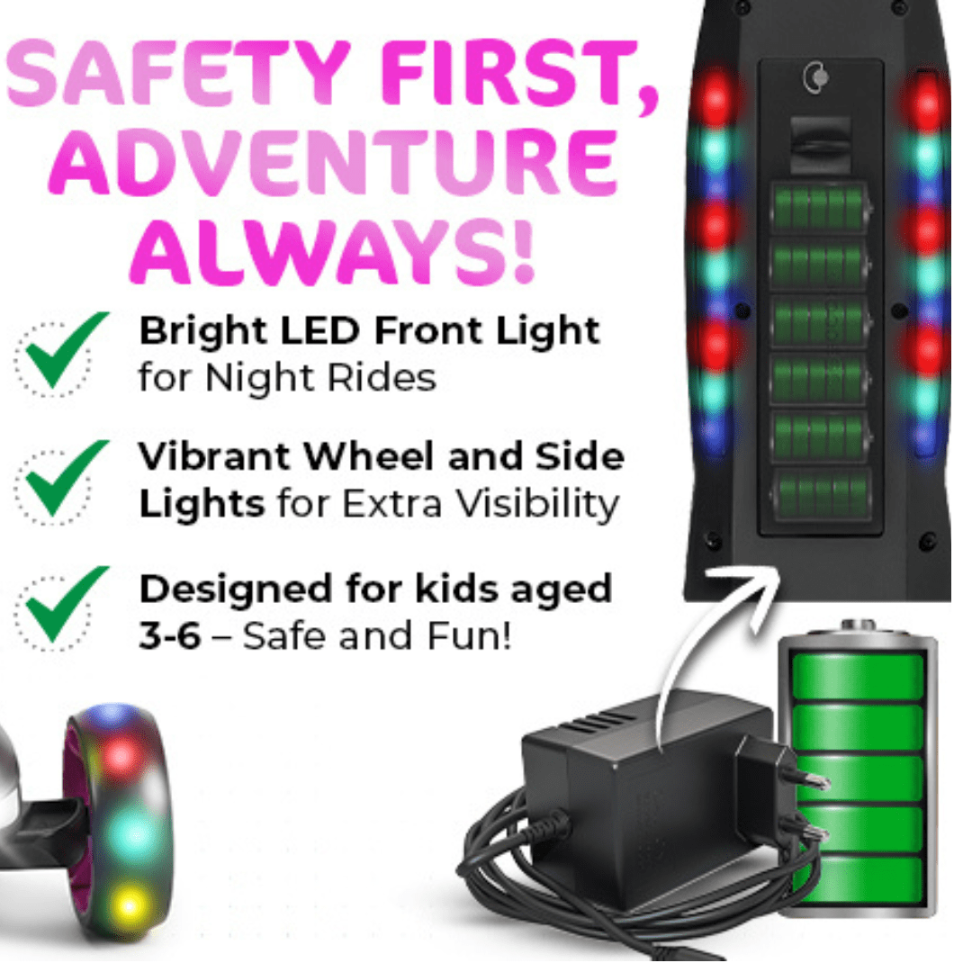 KIMI 3-Wheel Compact Electric Scooter for Children Ages 3-9, LED Safety Lights, 5MPH, 10-Mile Range - Image 12