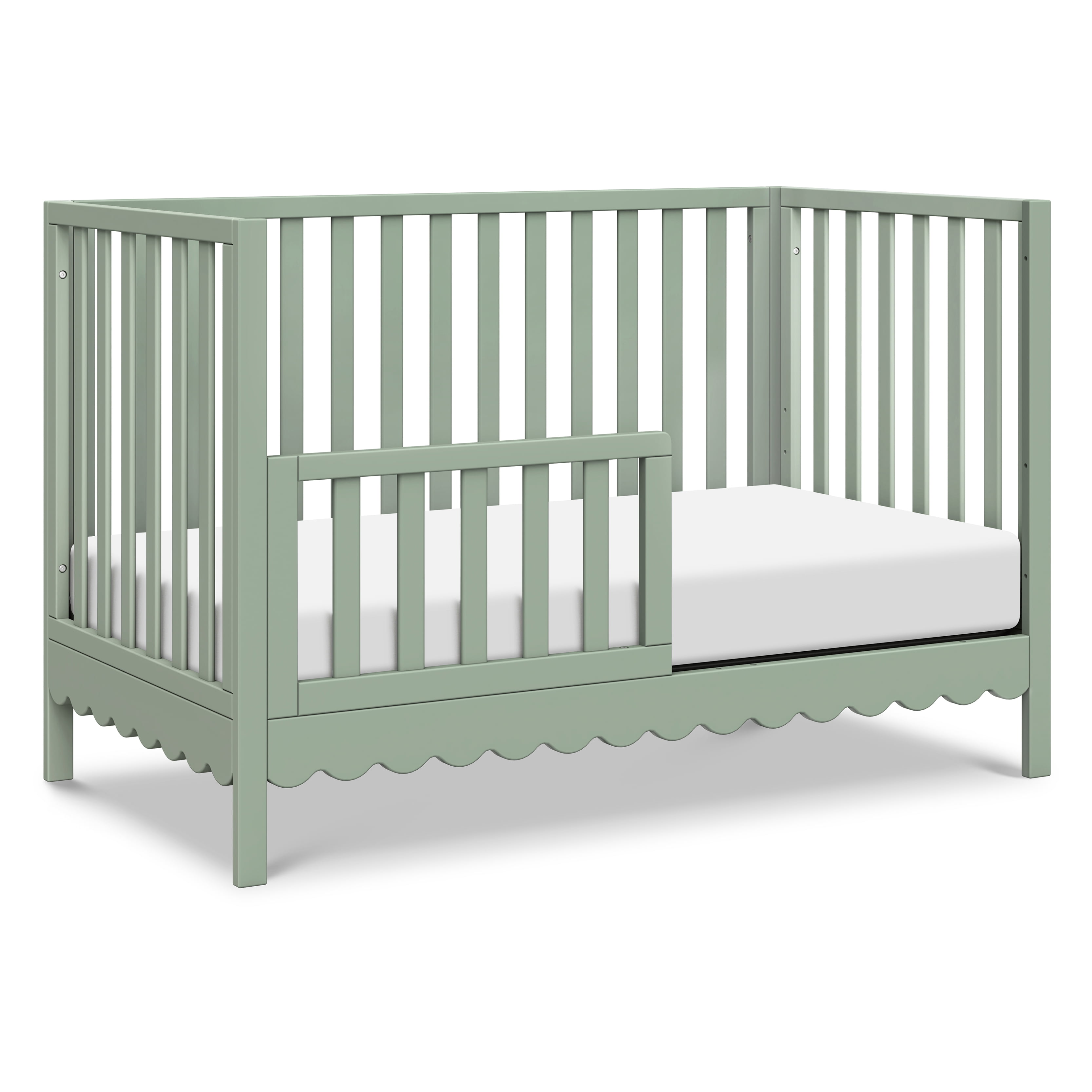 daVinci Sammy Scallop 4 in 1 Convertible Crib, Light Sage - Image 6