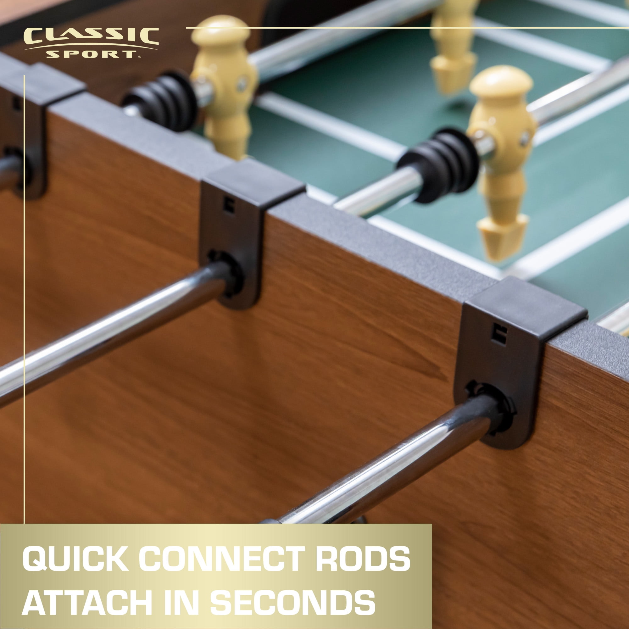 Classic Sport Newcastle Pro 54" Official Size Indoor Foosball Table - Image 6