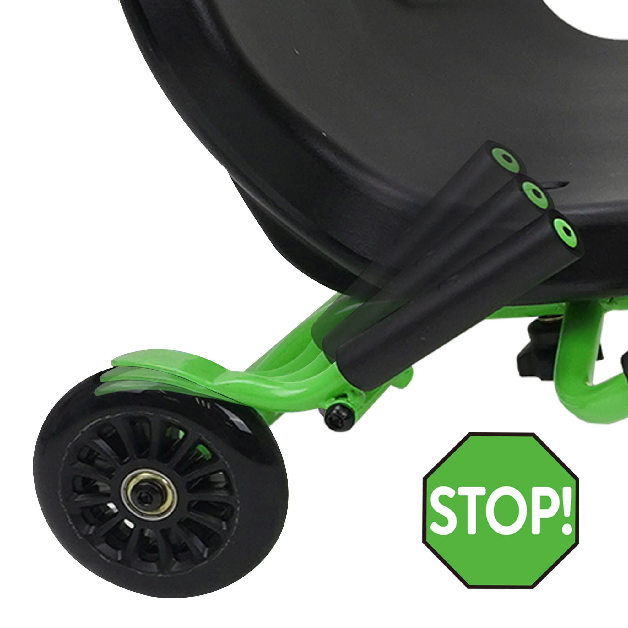 Landshark Ride-On, Kinetic Energy, Green, Kids 5-12 Years, Push & Pedal Ride-On - Image 6