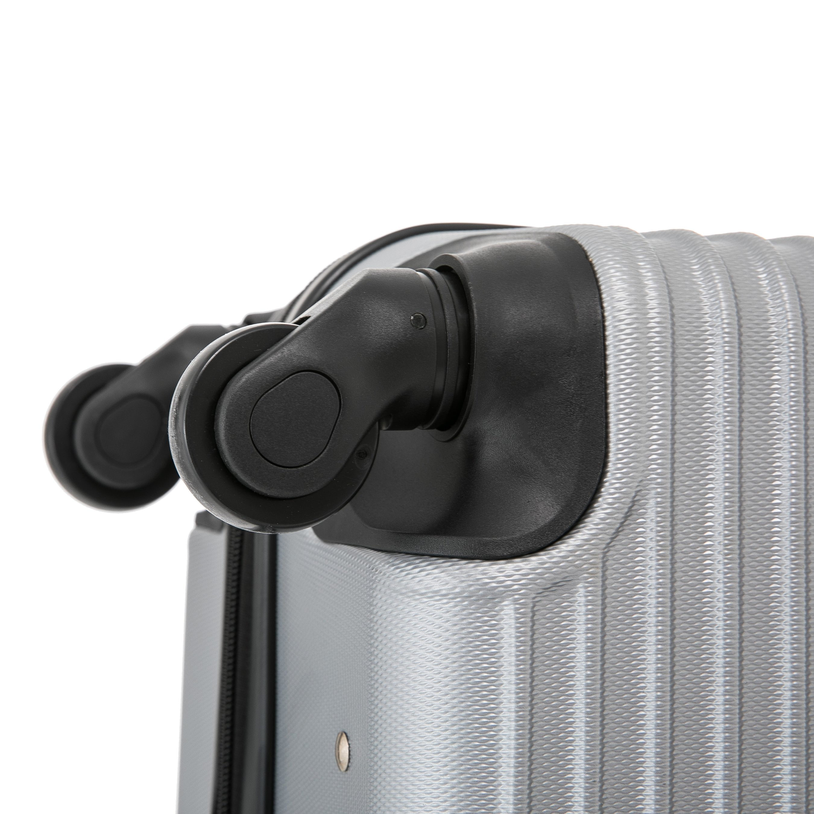 InUSA Resilience 28" Hardside Lightweight Luggage with Spinner Wheels, Handle, and Trolley, Silver - Image 4