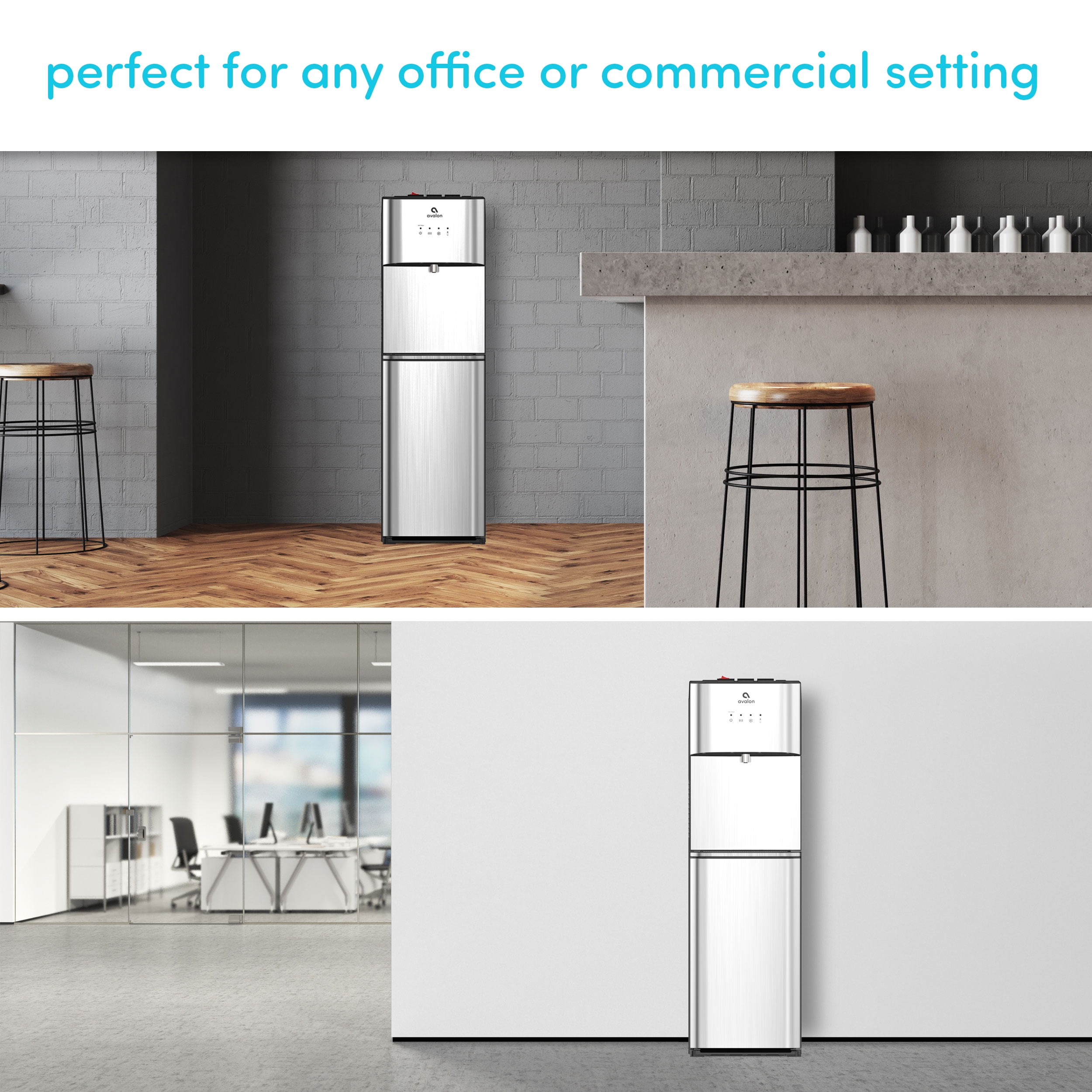 Avalon Limited Edition Self Cleaning Water Cooler Water Dispenser - 3 Temperature Settings - Hot, Cold & Room Water, Durable Stainless Steel Construction, Bottom Loading - UL/Energy Star Approved - Image 4