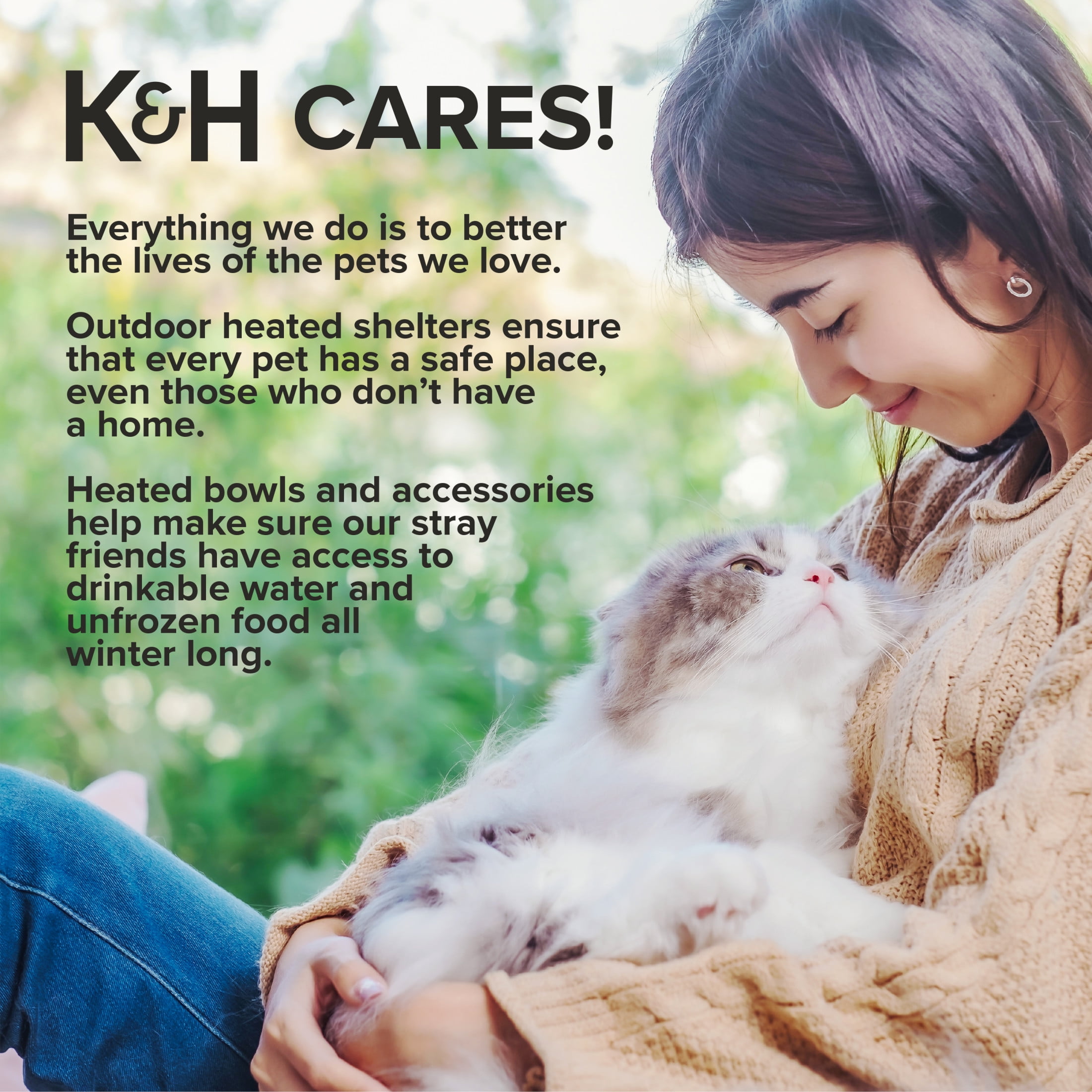 K&H Pet Products Thermo-Pet Cave Cat Bed Heated Gray/Geo Flower 17 X 15 X 13 Inches - Image 8