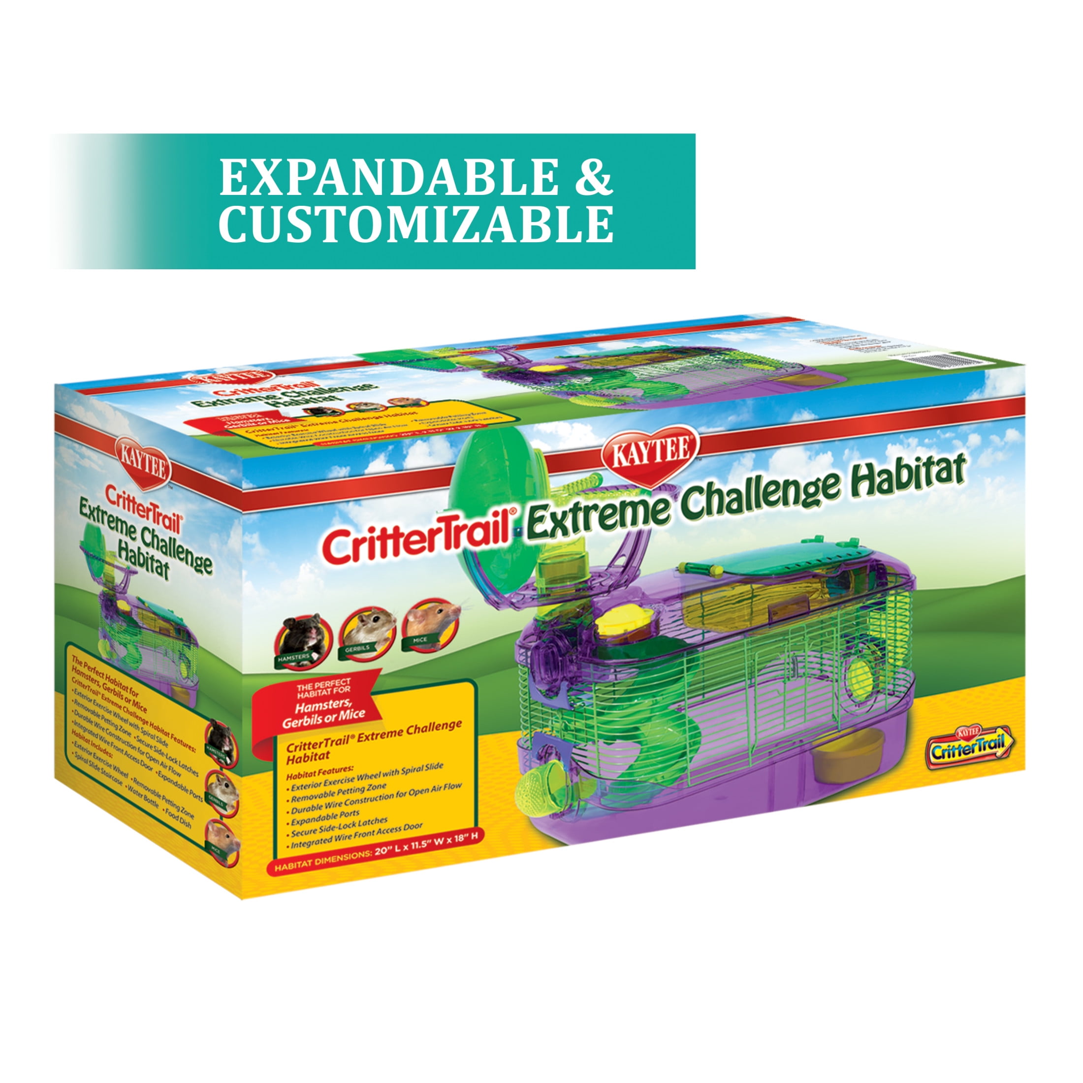 Kaytee CritterTrail Extreme Challenge Habitat for Pet Dwarf Hamsters, Gerbils or Mice - Image 3