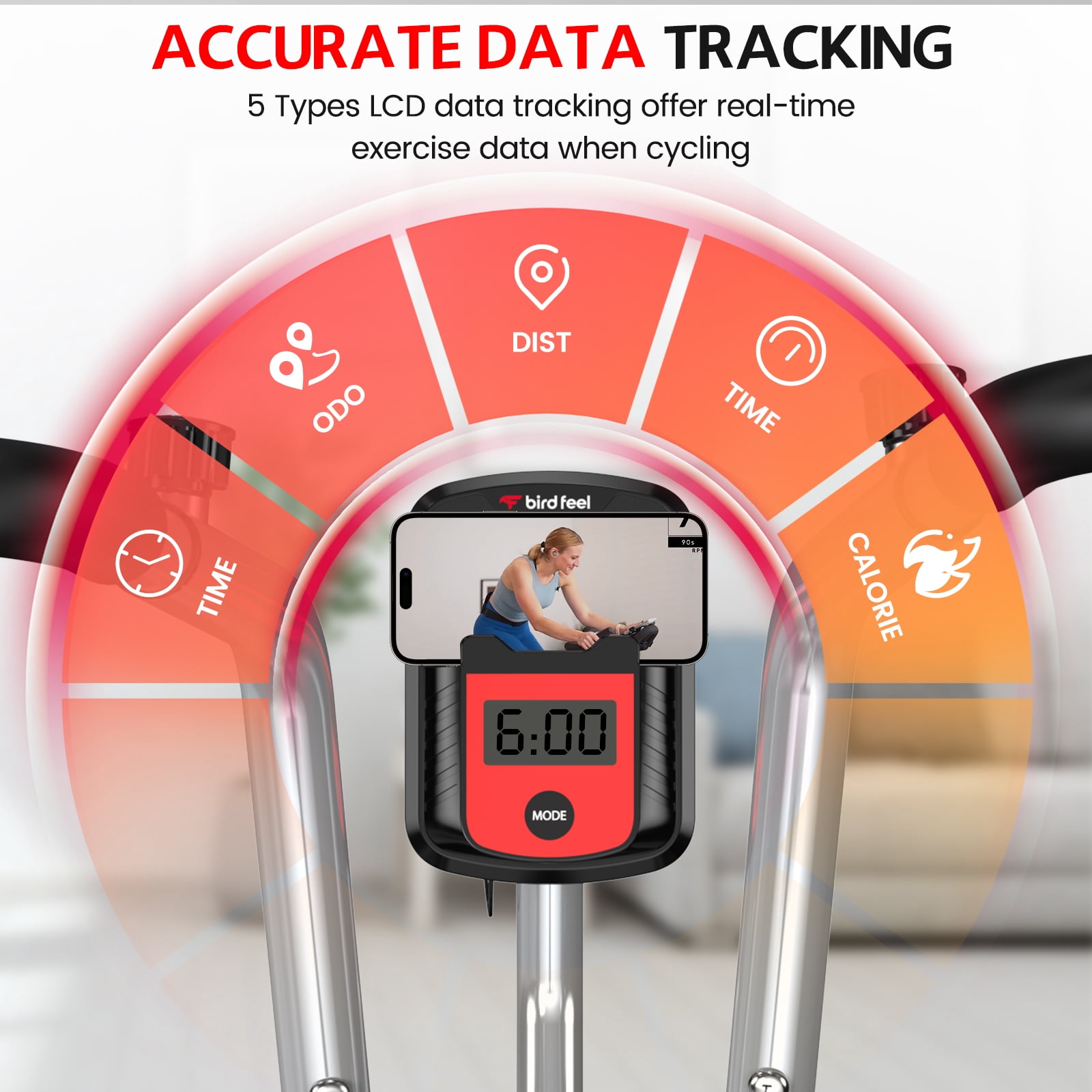 LNOW Elliptical Exercise Machine Foldable Exercise Bike with Arm Exerciser Indoor Cycling Bike Magnetic Stationary Bike 300lbs - Image 10