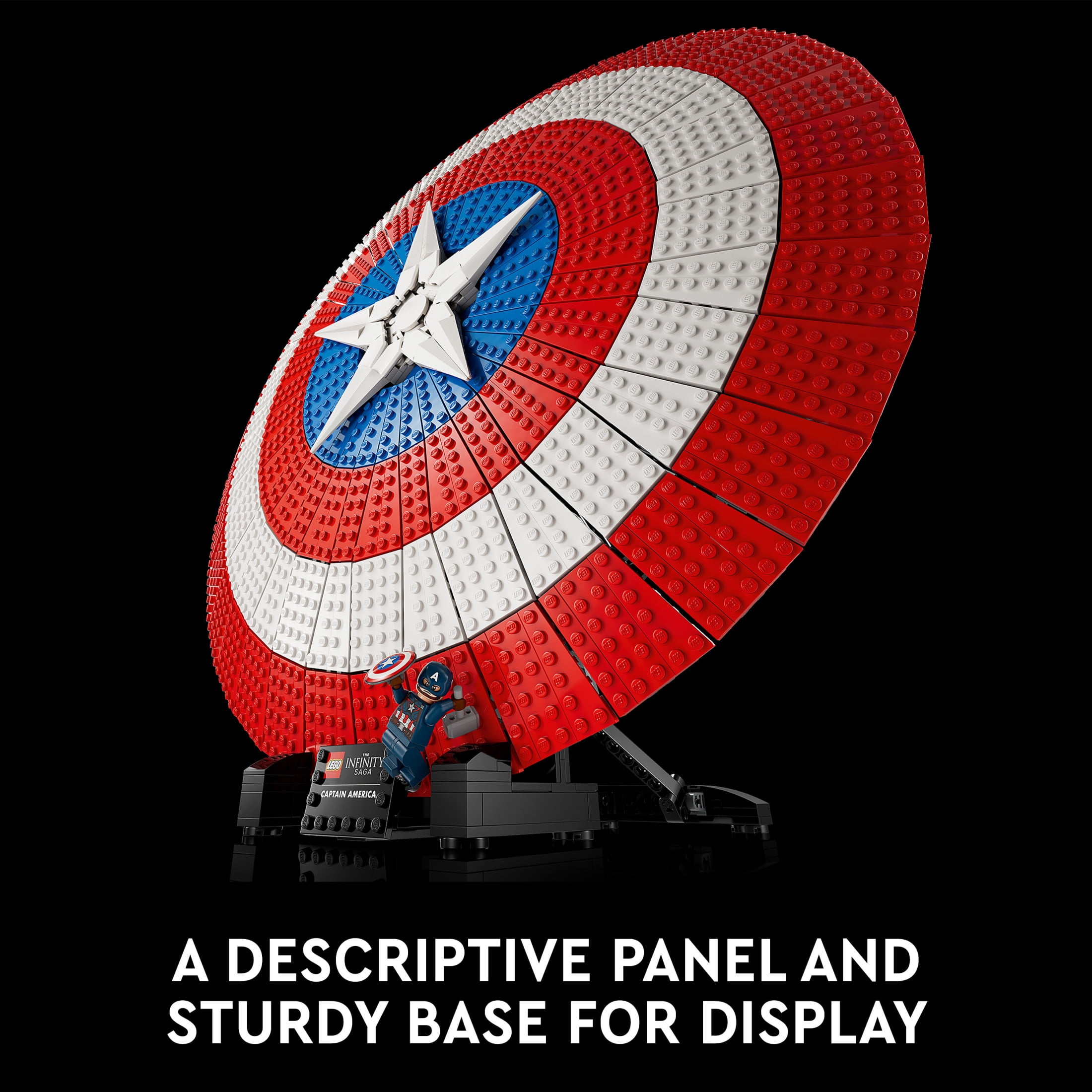 LEGO Marvel Captain America’s Shield 76262 Model Kit for Adults, Collectible Replica of Captain America’s Iconic Shield, this Disney Marvel Building Set for Adults Makes a Great Holiday Gift - Image 7