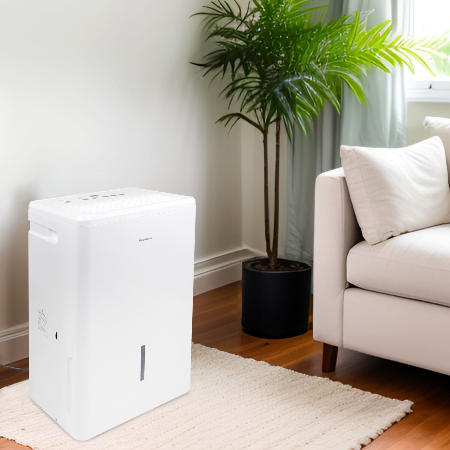 Keystone 50-Pint Portable 4500 Sq ft Dehumidifier with Pump, KYSTD50PAE - Image 2