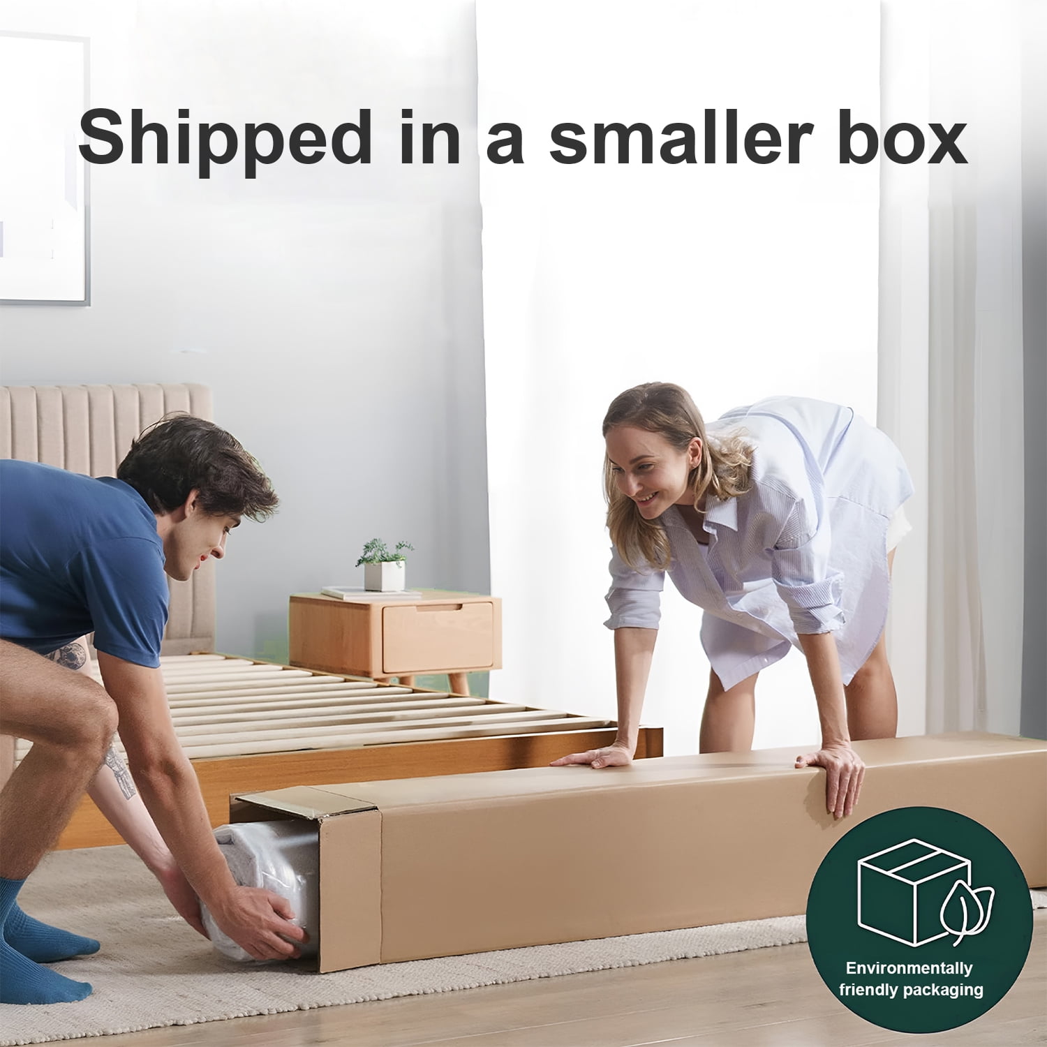 California King Mattress,12 Inch Pocket Spring Hybrid Mattress with Motion Isolation and Pressure Relief,in a Box - Image 6