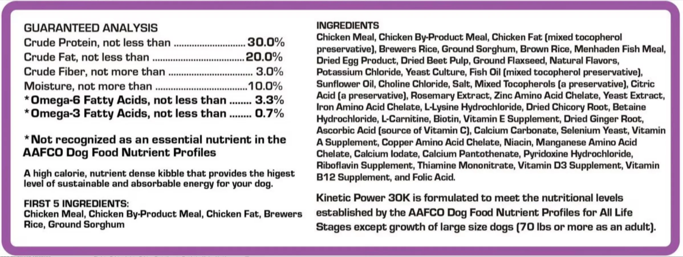 43901-Power 30K Kinetic Dog food 35 lb. - Image 5