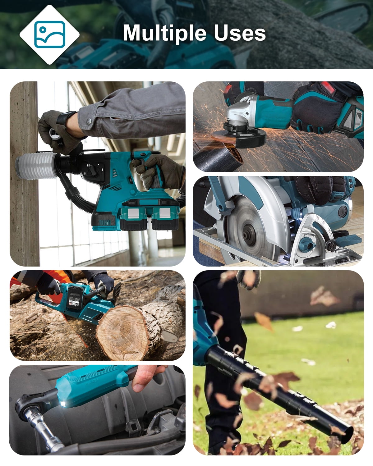 SUNBAT 2Packs Replacement for Bl1860b-2 18V 6.0 Ah LXT Lithium-Ion Battery with USB Port - Image 7