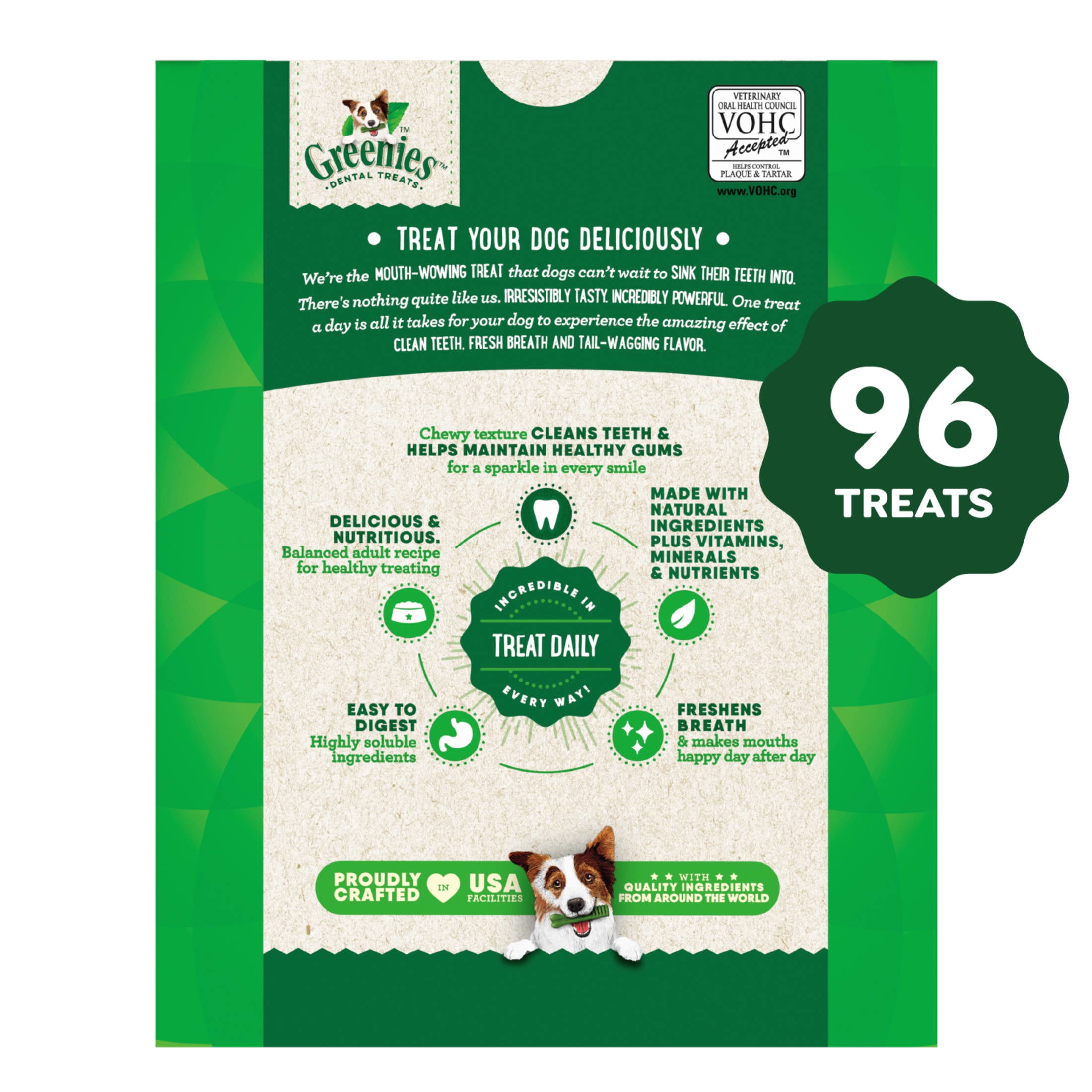 (3 pack) Greenies Original Flavor Adult Natural Dental Dog Treats Teenie Size, 27 oz Pack (96 Count) - Image 11