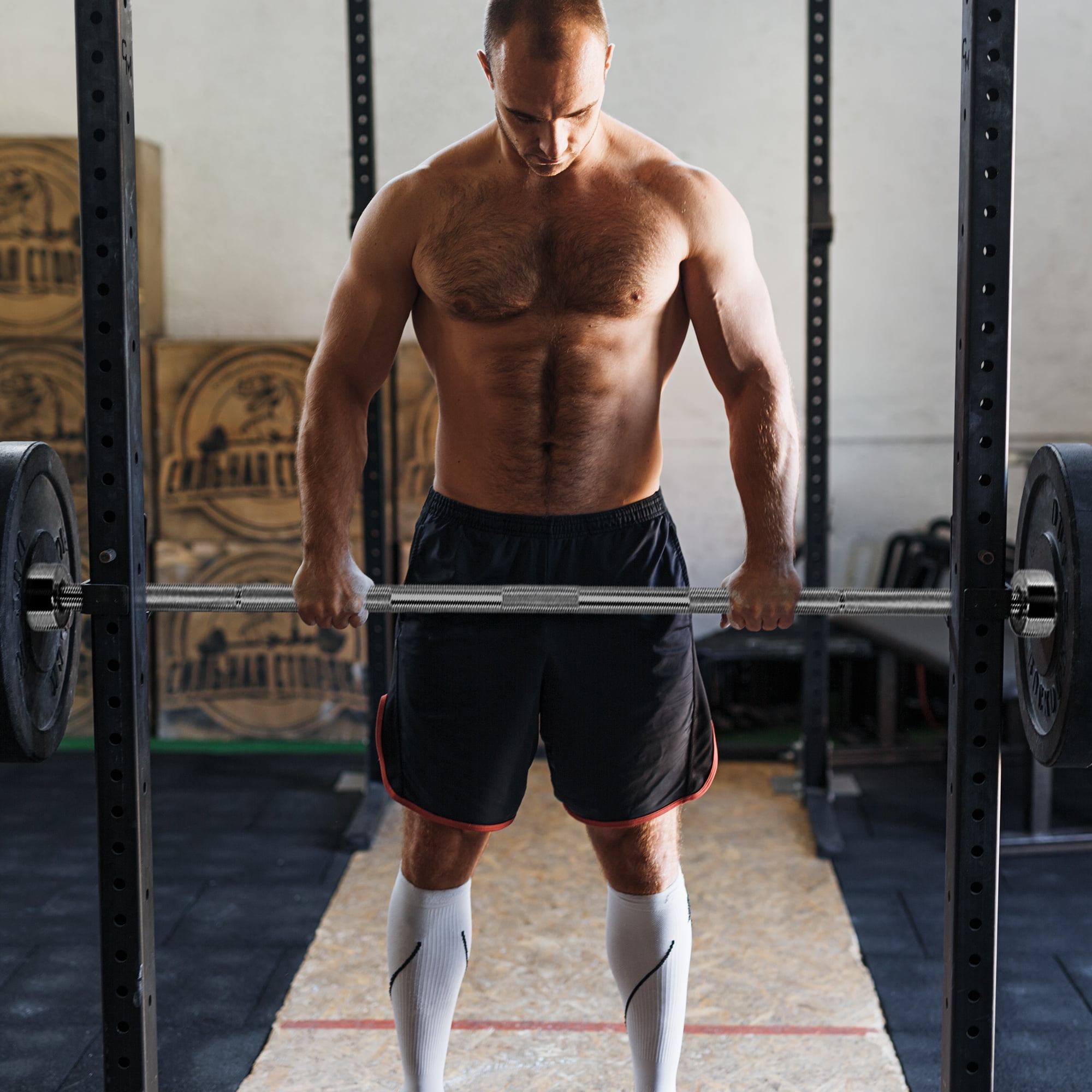 BalanceFrom 6FT Olympic Weight Bar, 2" Sleeves, 700 LB Capacity, For Weightlifting & Strength Training - Image 3