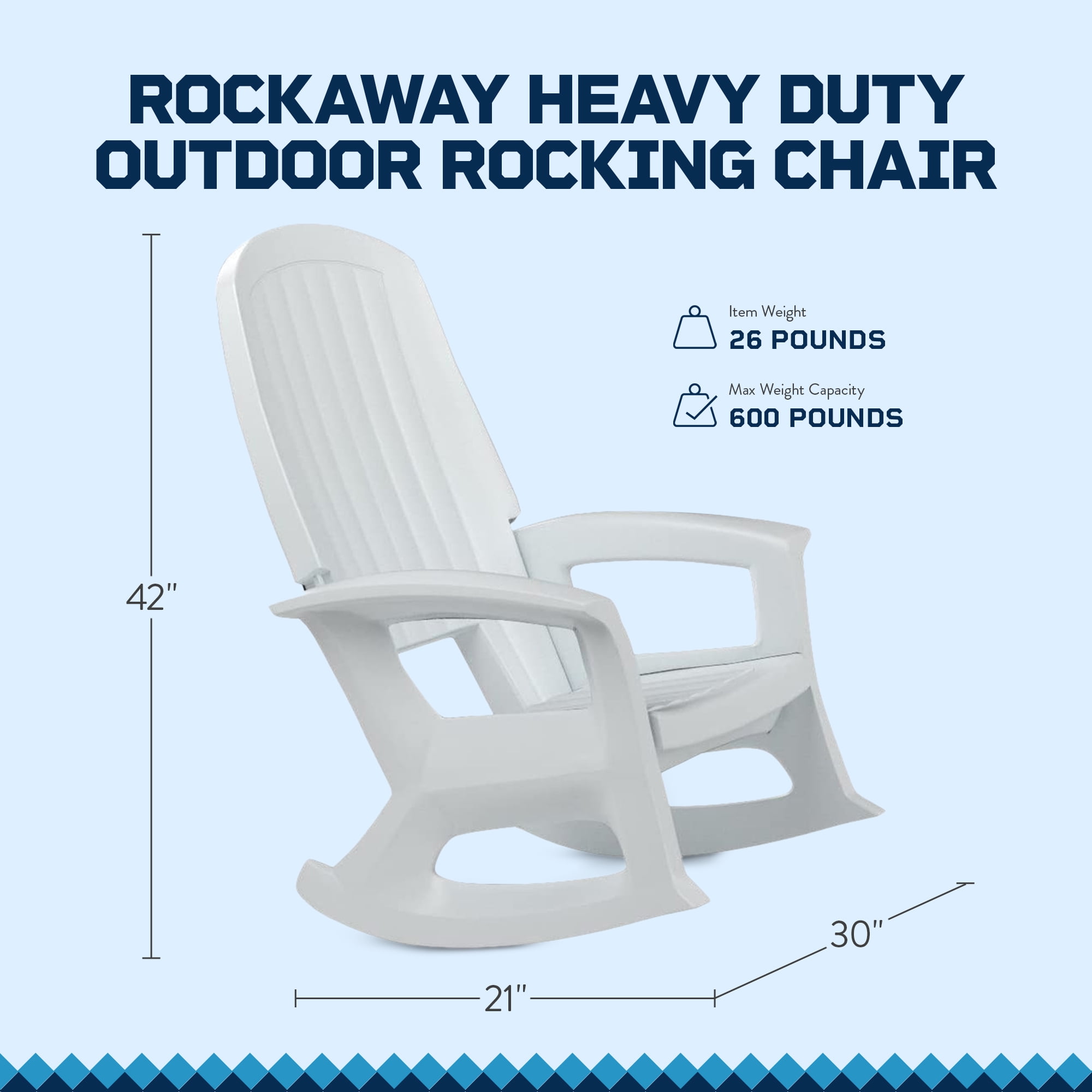 Semco Rockaway Plastic Rocking Chair - Image 4