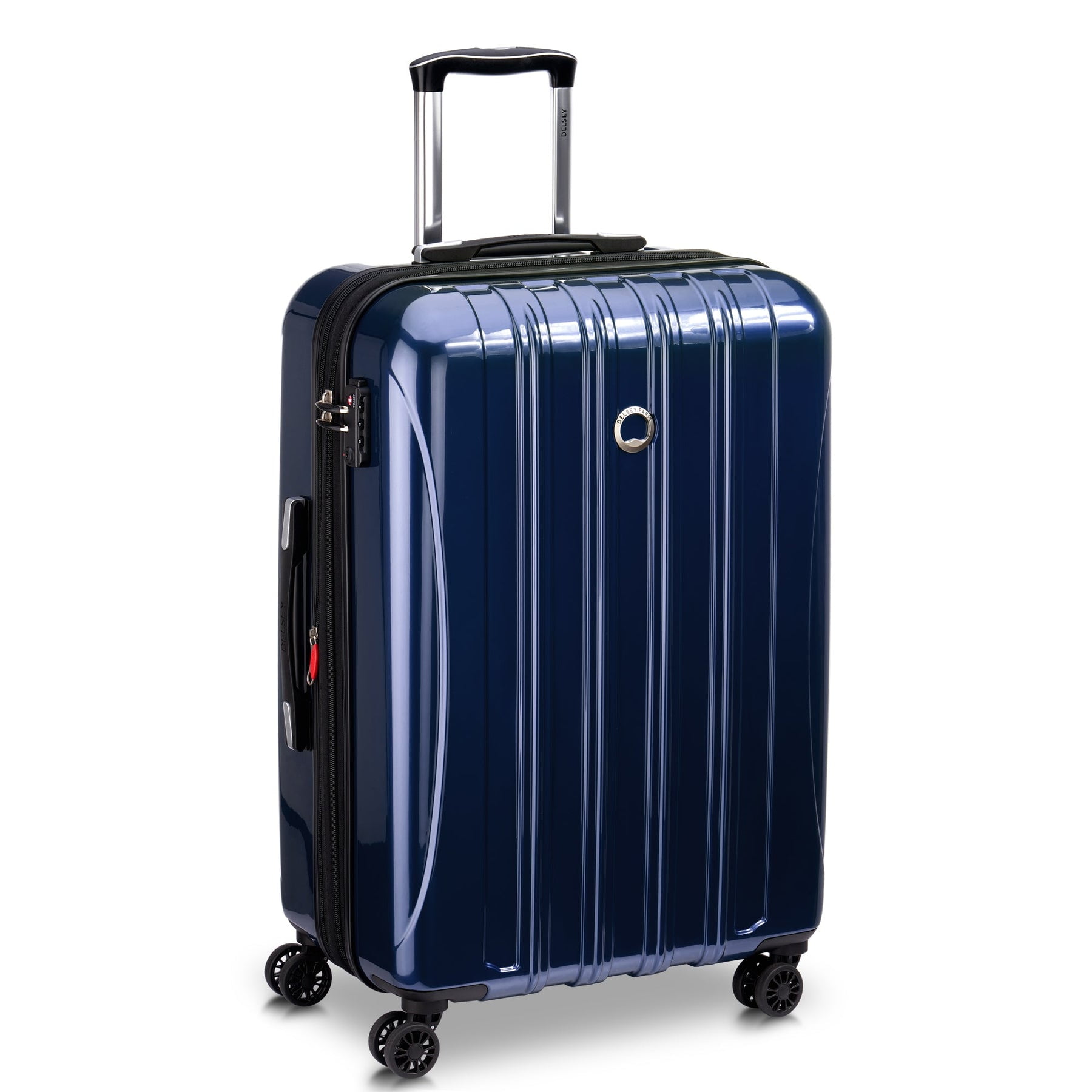 DELSEY PARIS Helium Aero 2-Piece Hardside Expandable Spinner Luggage Set includes 21" Carry-On & 25" Checked, Metallic Blue - Image 5