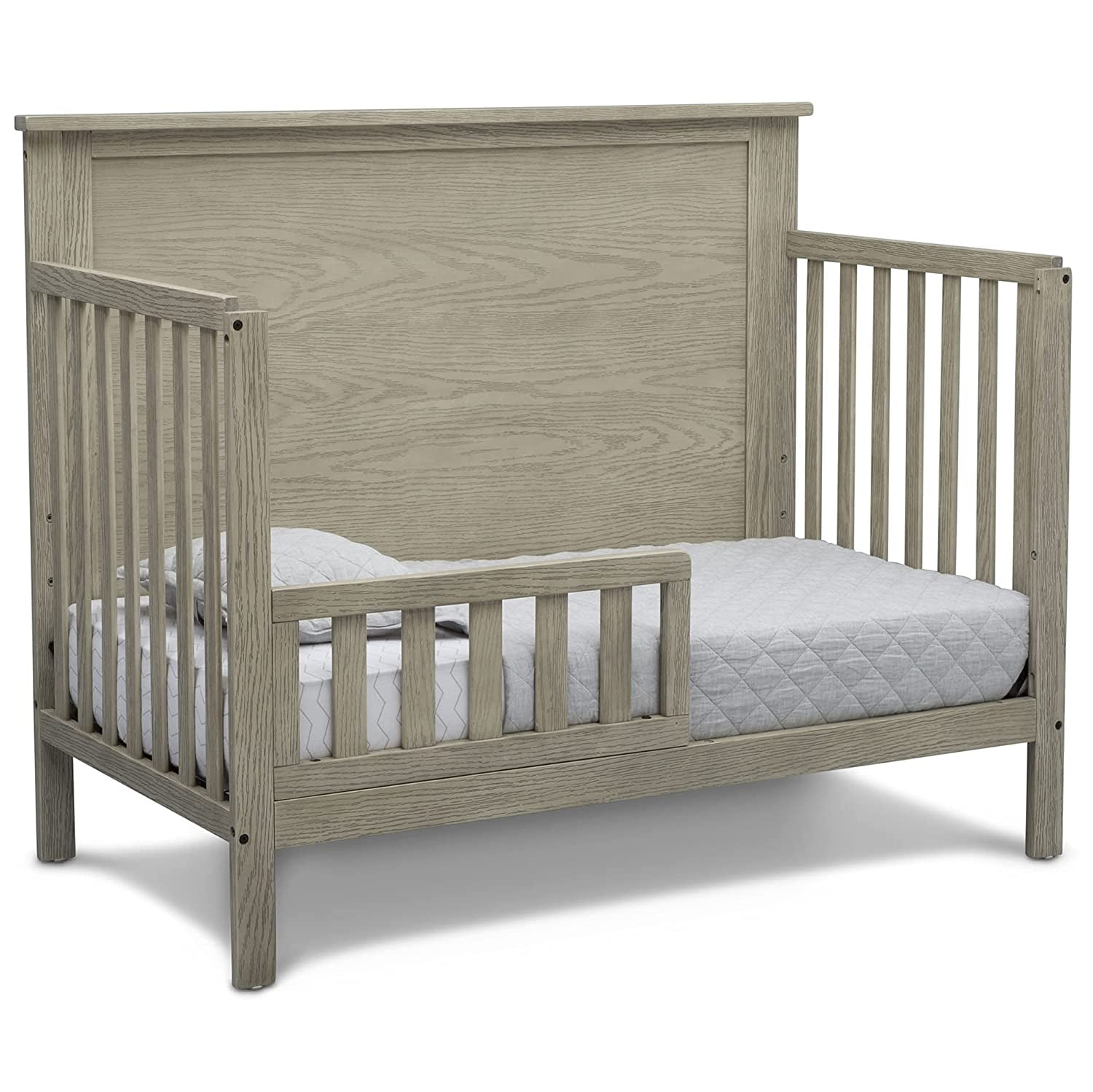 Delta Children Middleton 4-in-1 Convertible Baby Crib, Greenguard Gold Certified, Textured Limestone - Image 6