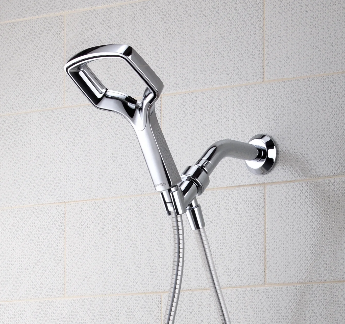 Methven Rua Handheld Shower Head 28% Less Water 1.8 GPM Water Saving Satinjet Patented Technology, with Hose and Adjustable Shower Arm Mount (meet 2018 California Energy Commission regulation) - Image 3