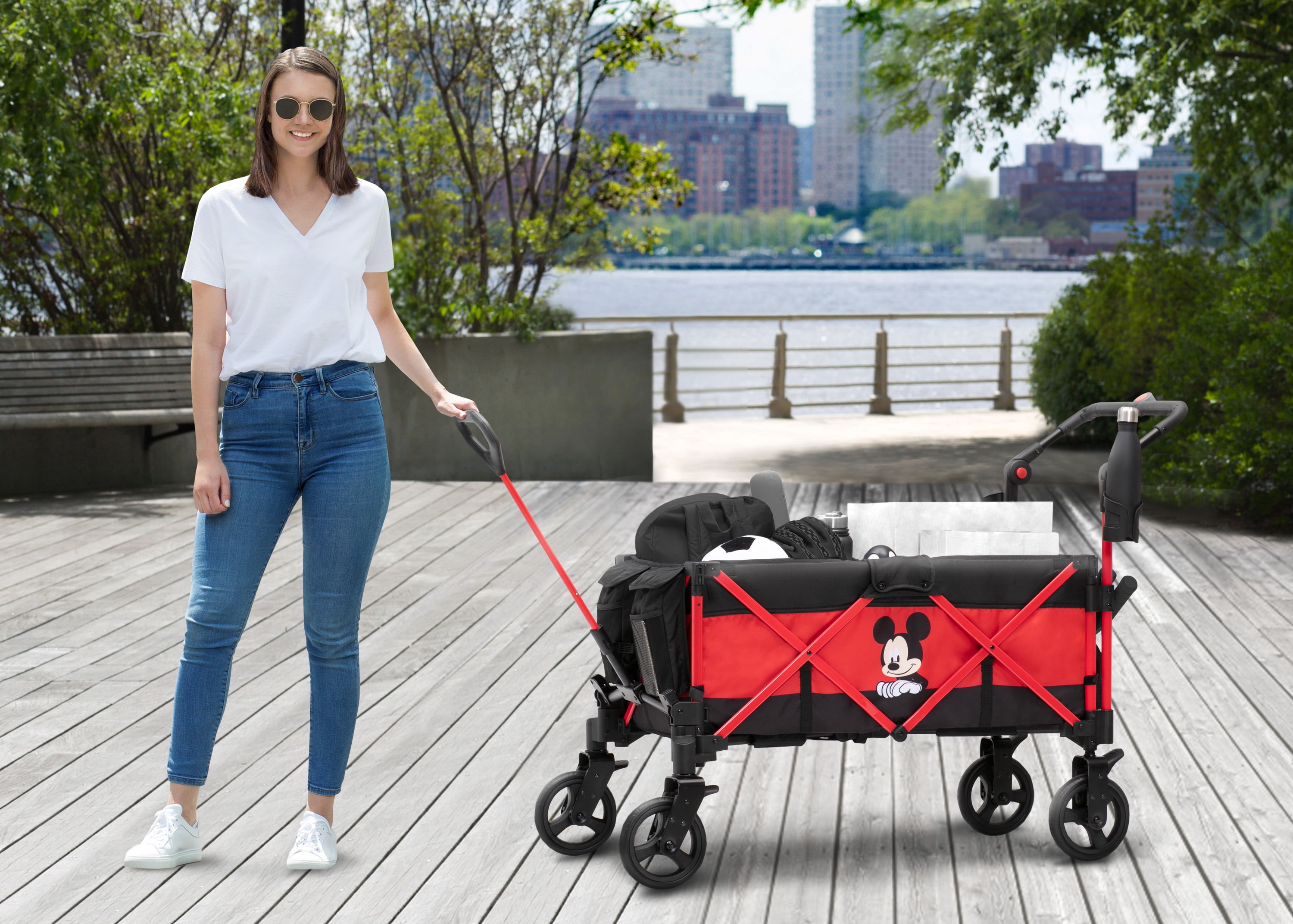 Disney Mickey Mouse Stroller Wagon by Delta Children - Image 2