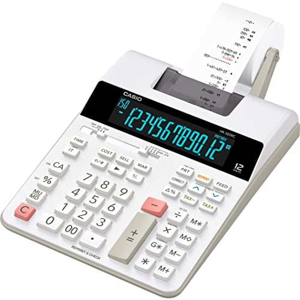Casio HR-300RC Printing Calculator, White - Image 2