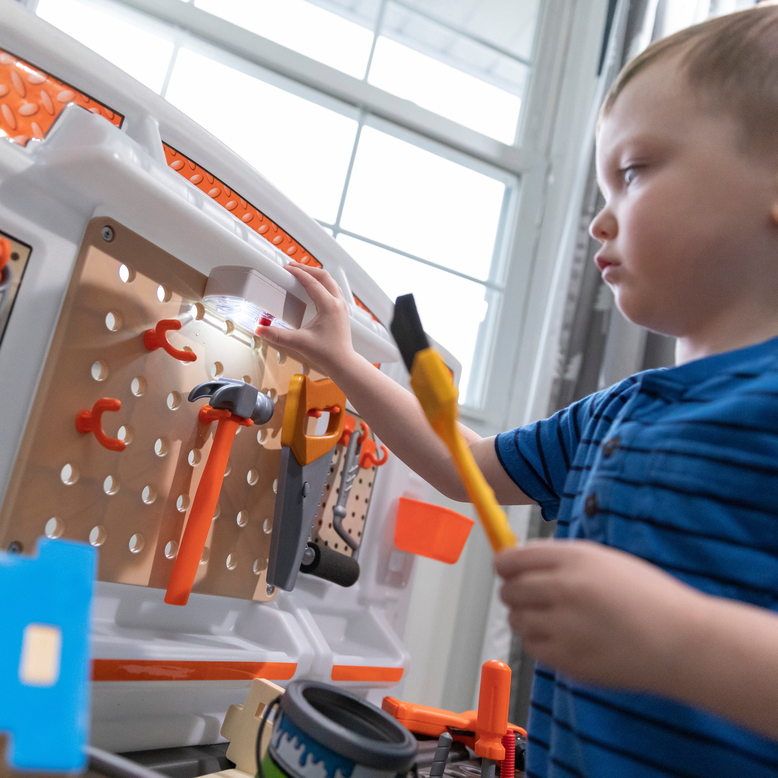 Step2 Big Builders Pro Workshop Multicolor Tool Bench, 27.50" x 34", 19 lb - Image 53