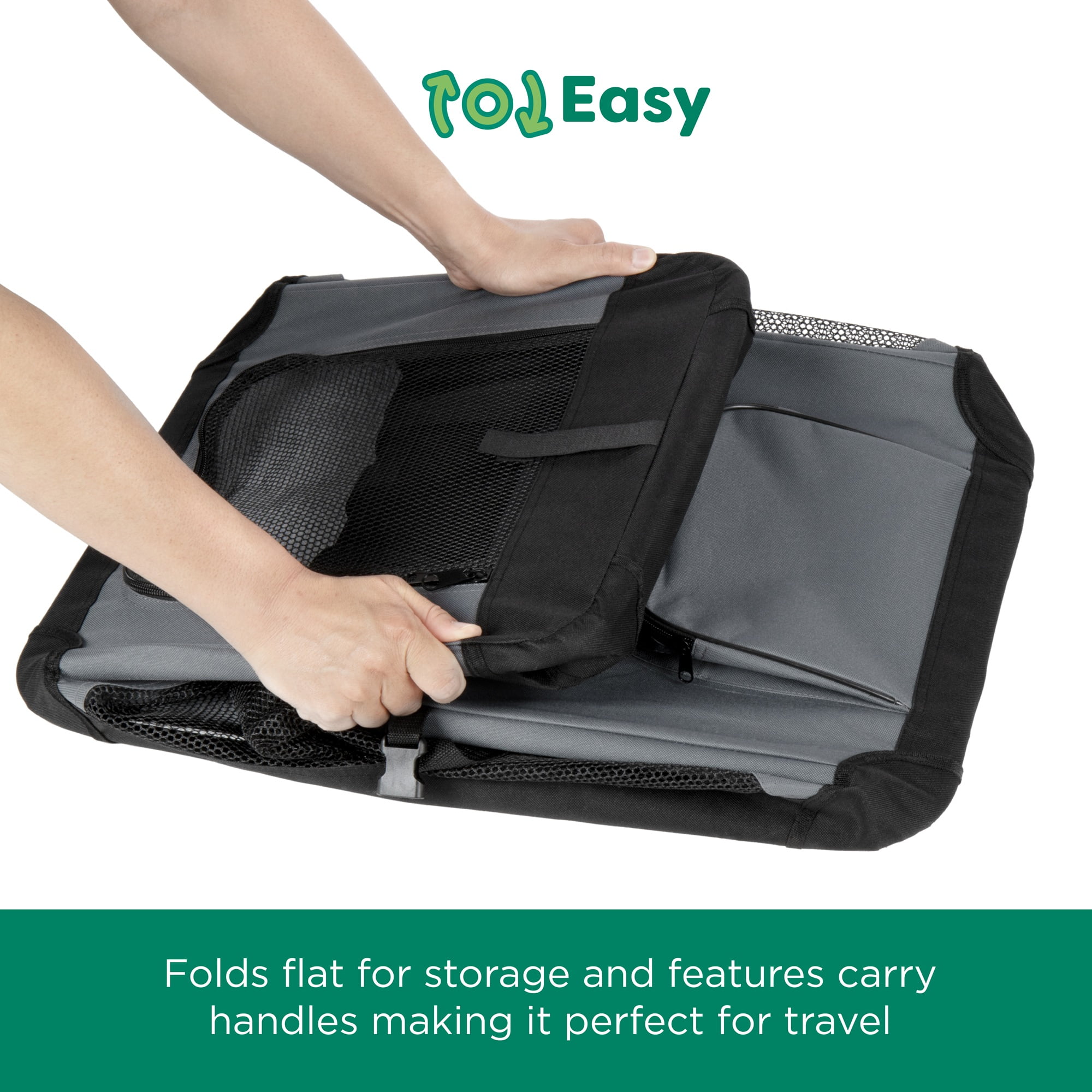 FurHaven® Pet Products Collapsible Pet Crate, Black, Large, 24 Lb Limit - Image 8