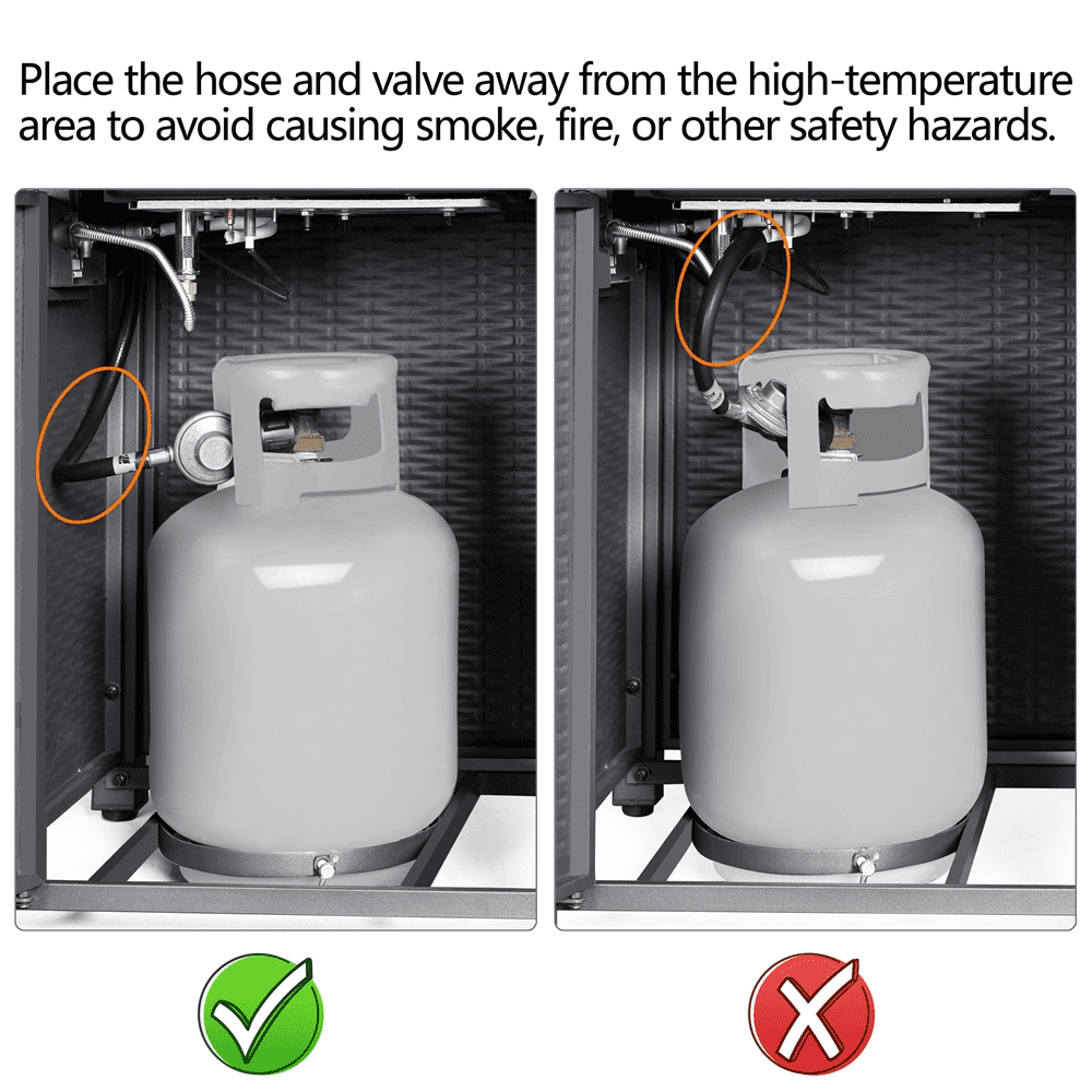 Renwick 28" Propane Fire Pit Table, Copper - Image 10