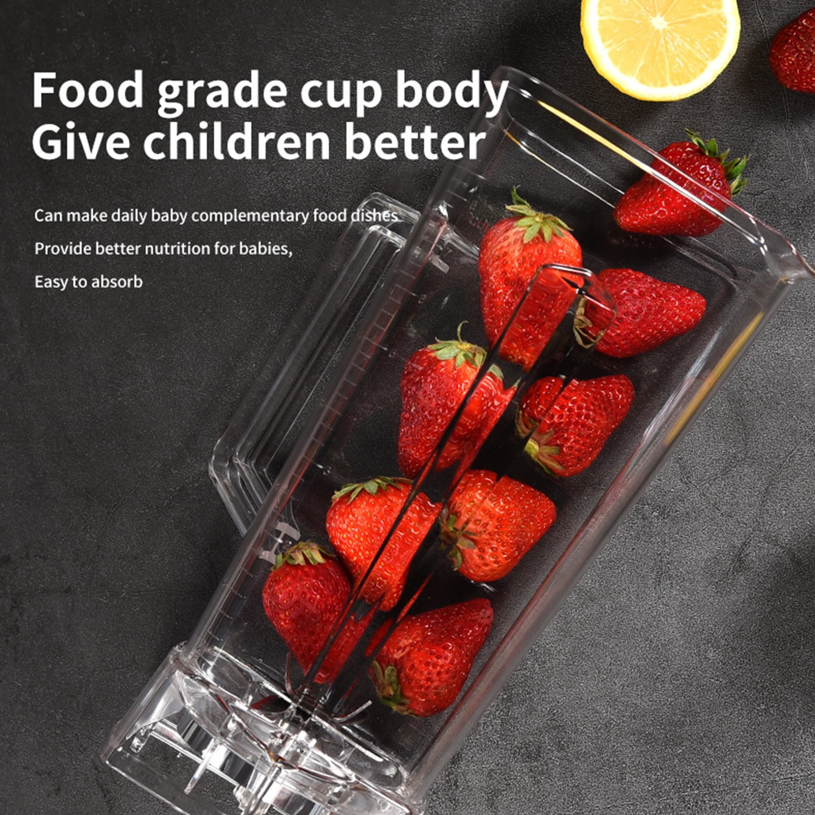 LASIEYO Countertop Blender, Professional Blender for Shakes and Smoothies Food Processor Electric Juicer Squeezer, 3000W 15 Adjustable Speed Control Blender for Kitchen Ice Crush Fruit Drinks, Red 2L - Image 3