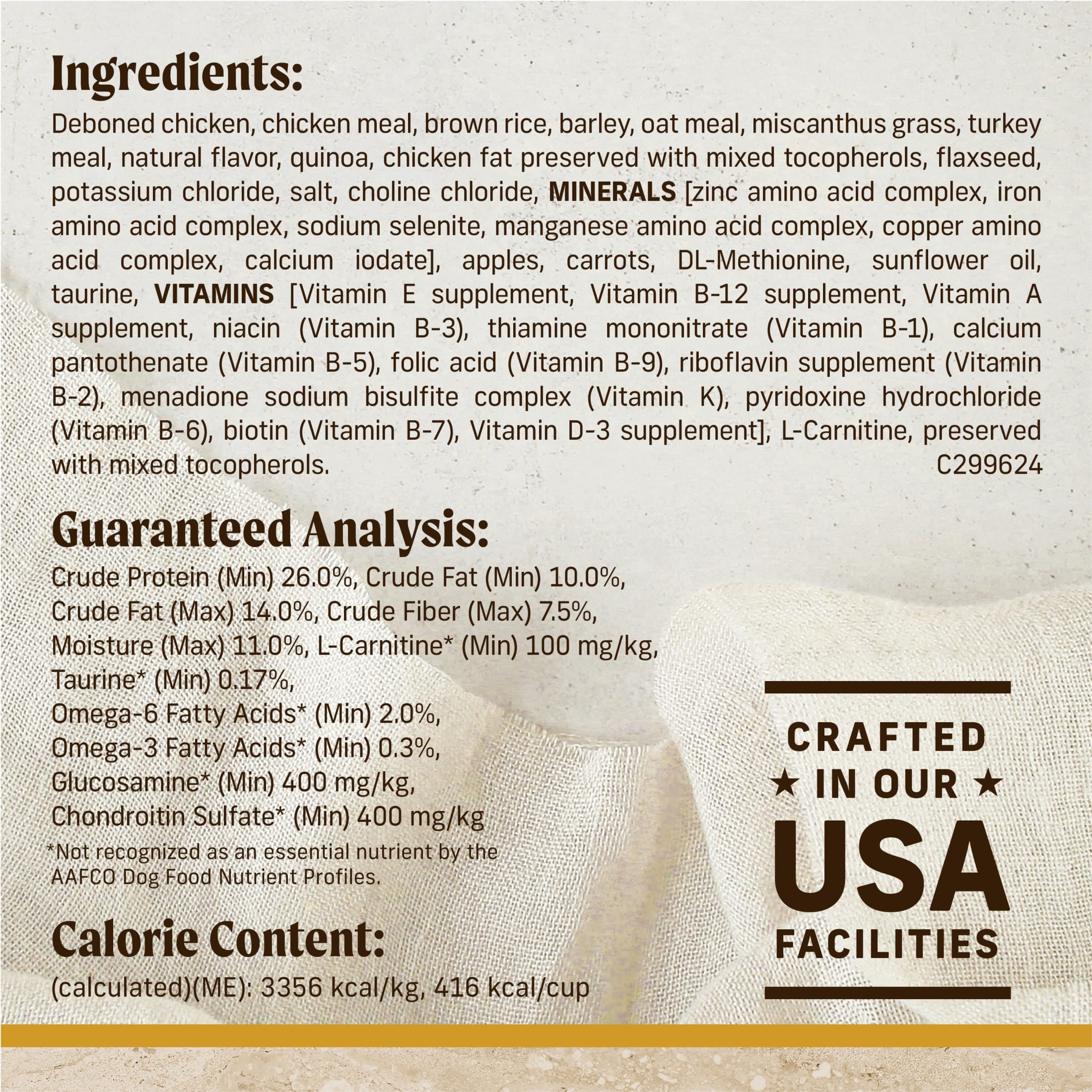 Merrick Healthy Grains Premium Adult Dry Dog Food, Wholesome And Natural Kibble, Healthy Weight Recipe, 25.0 lb. Bag - Image 3