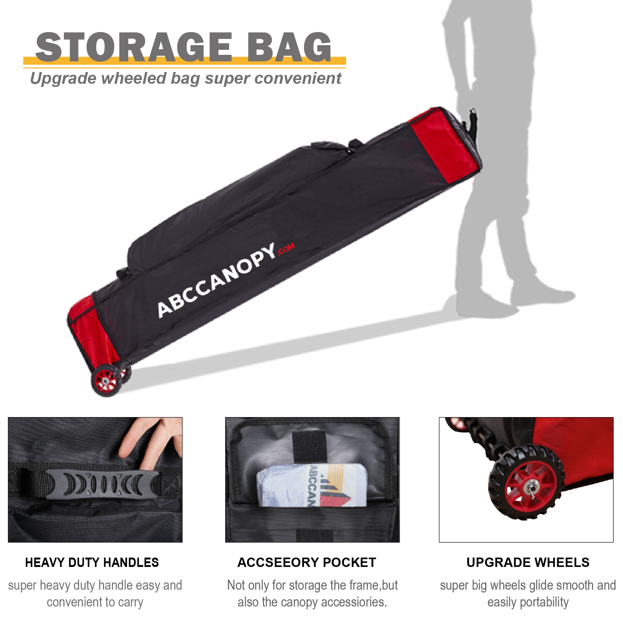 ABCCANOPY 10 ft x 10 ft Metal Pop-Up Commercial Canopy Tent with walls, White - Image 5