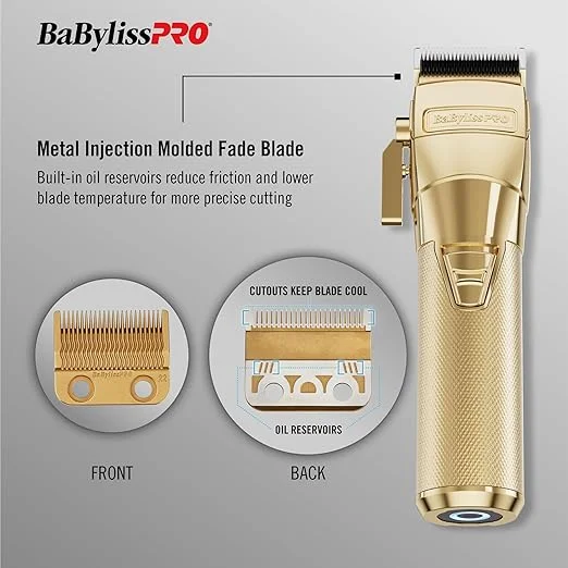 BaBylissPRO FXONE GOLDFX Metal Professional Hair Clippers - Image 11