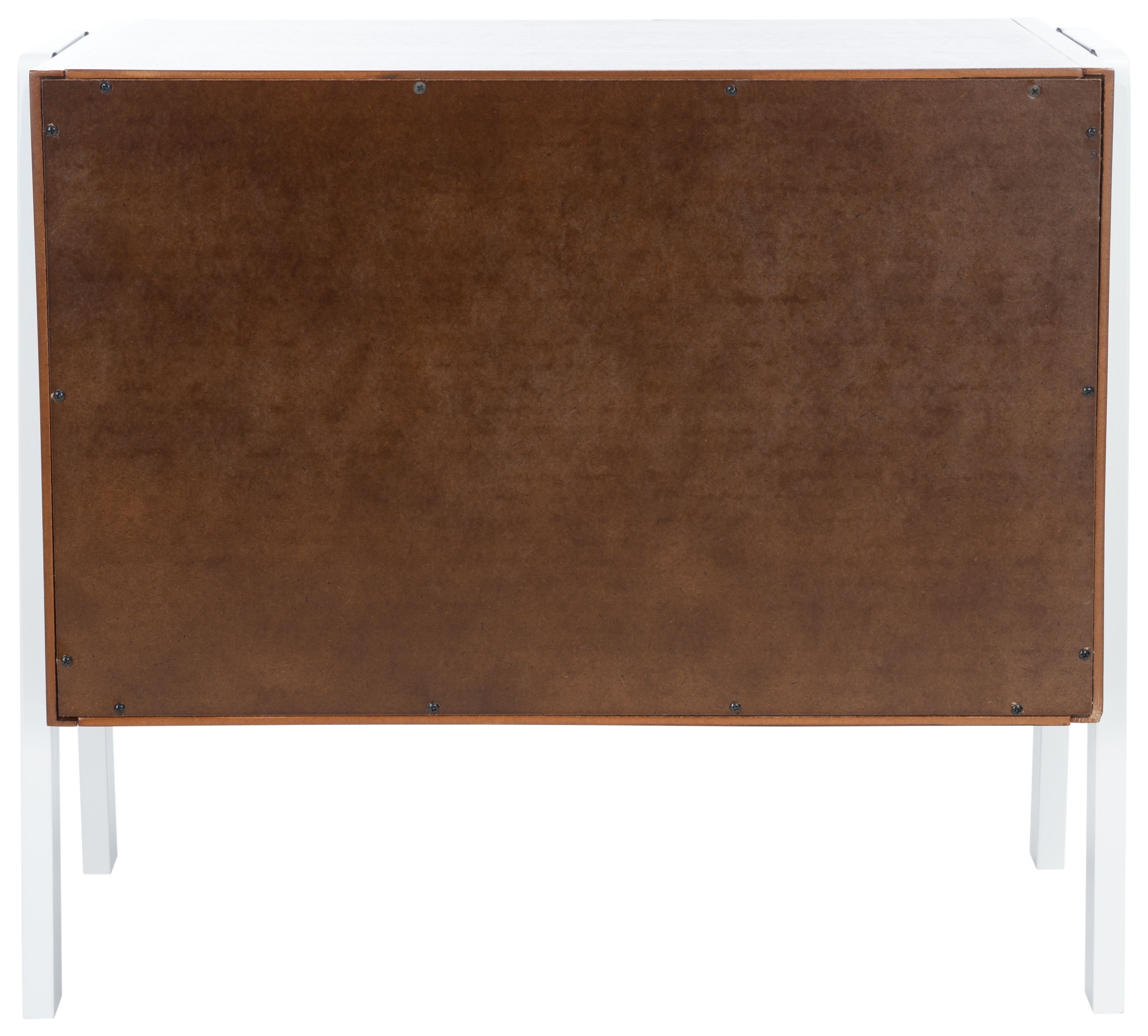 SAFAVIEH Winchester Rustic 2 Drawer Night Stand, Walnut/White - Image 8