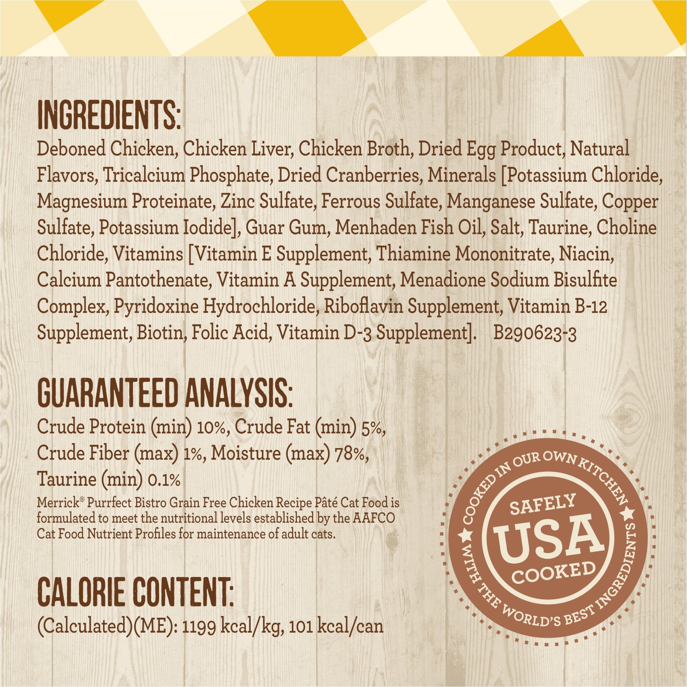 Merrick Purrfect Bistro, Grain Free High Protein Chicken, Wet Cat Food Pate, 24 Count, 3 oz Cans - Image 8