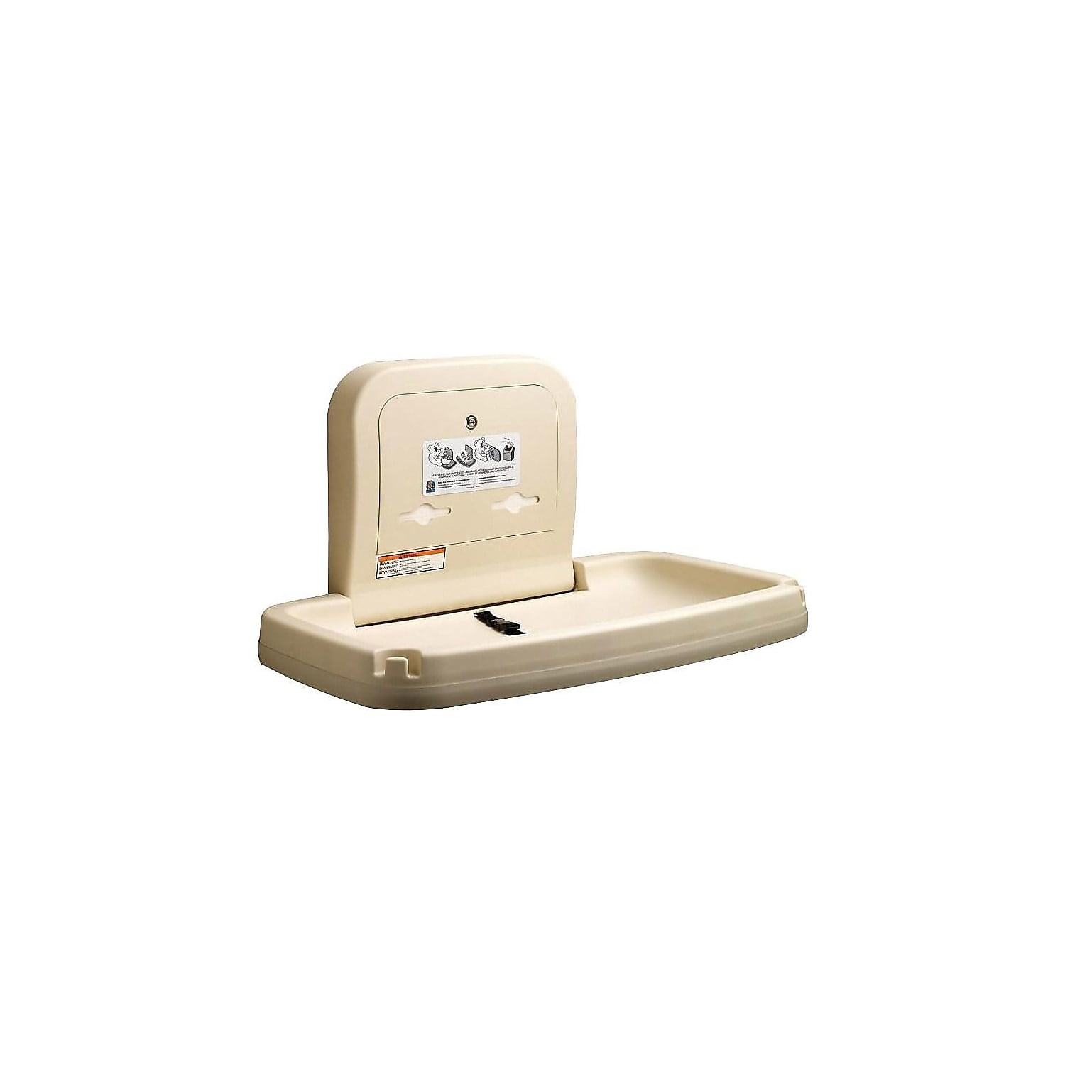 Bobrick Washroom Horizontal Baby Changing Station, 35.19 X 22.25, Cream - Image 2