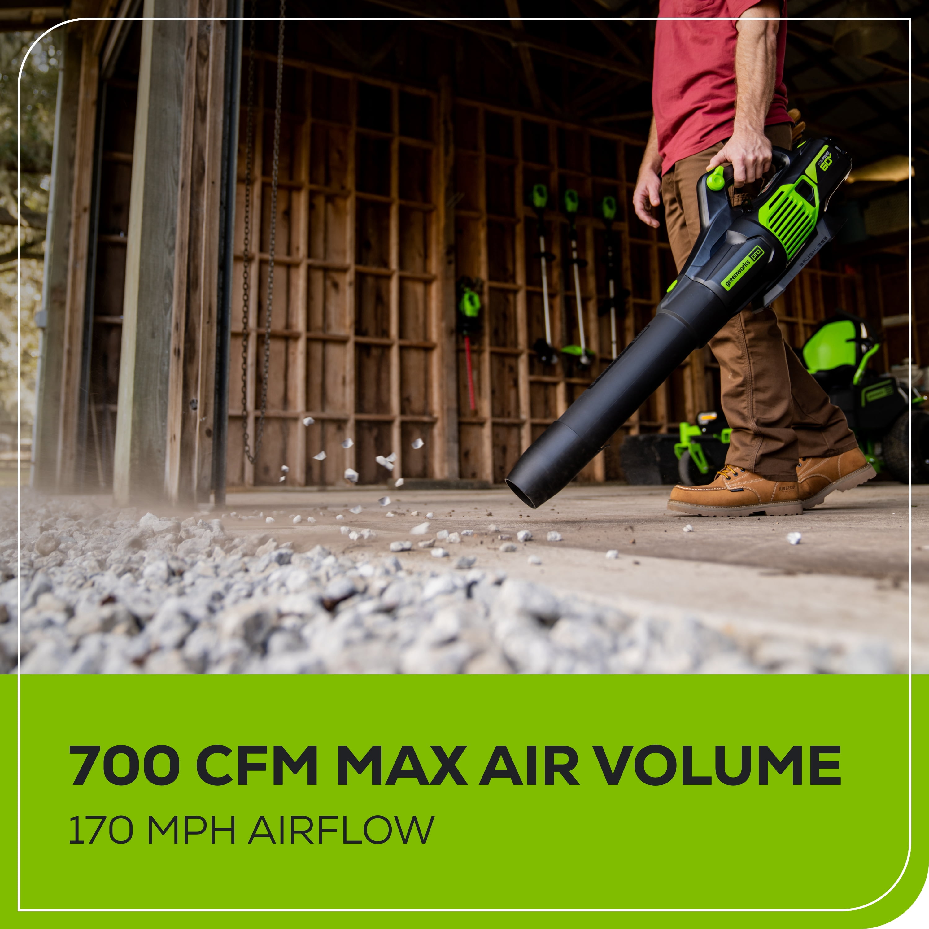 Greenworks 60V 170 mph at 700 Cfm Brushless Leaf Blower, Tool Only 2419502T - Image 5