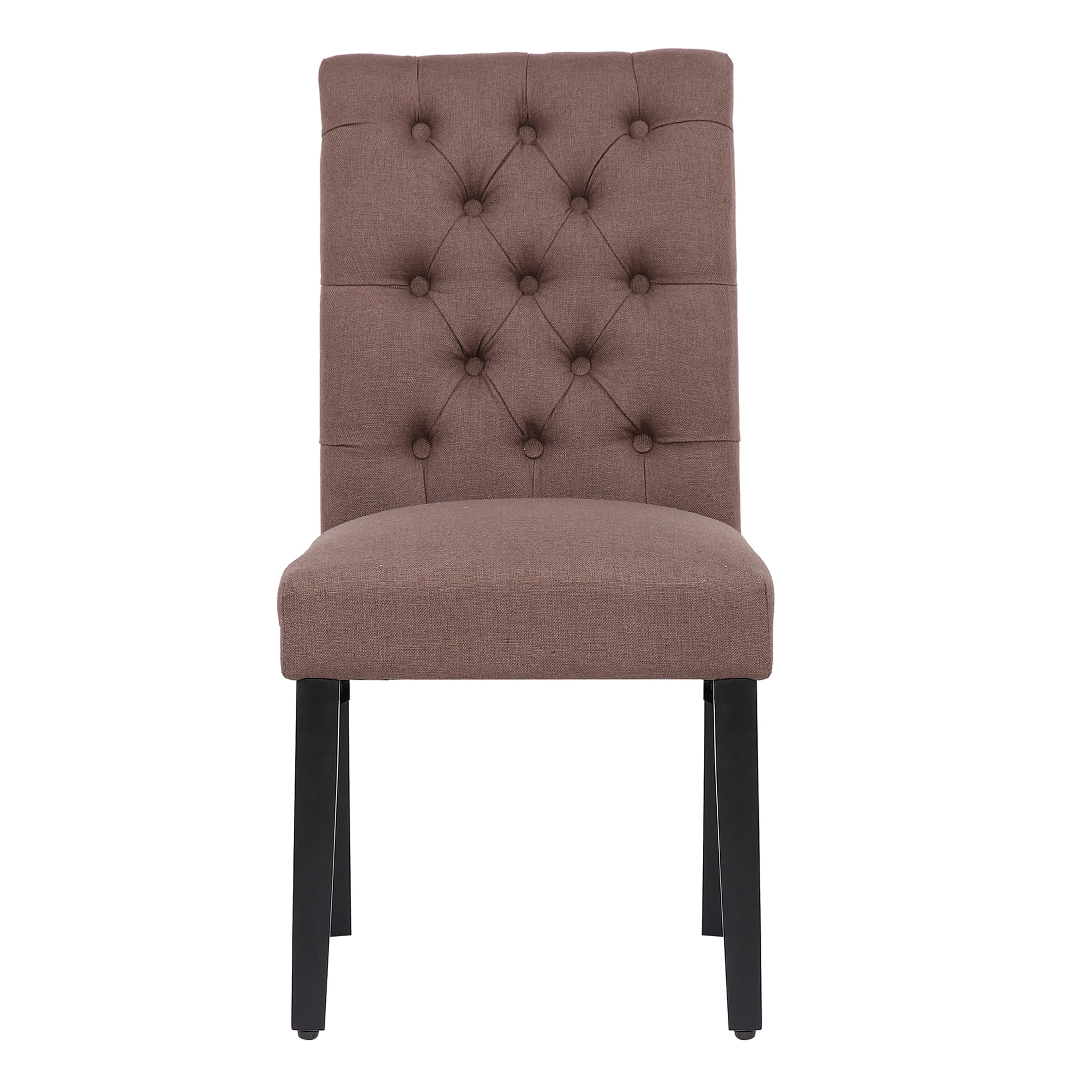 Polytrends Grandview Tufted Dining Chair (Set of 2) Brown - Image 7