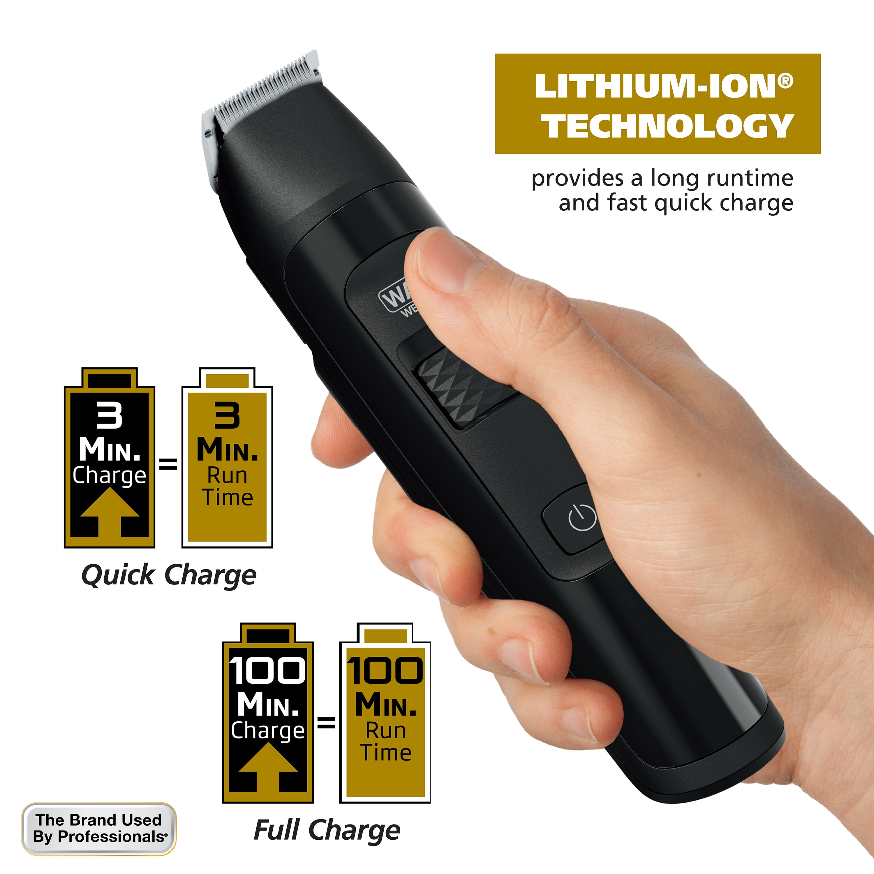 Wahl Manscaper Rechargeable Body Groomer for Men, Waterproof, Lithium Ion Battery, 1pc, Black - 5618-100 - Image 9