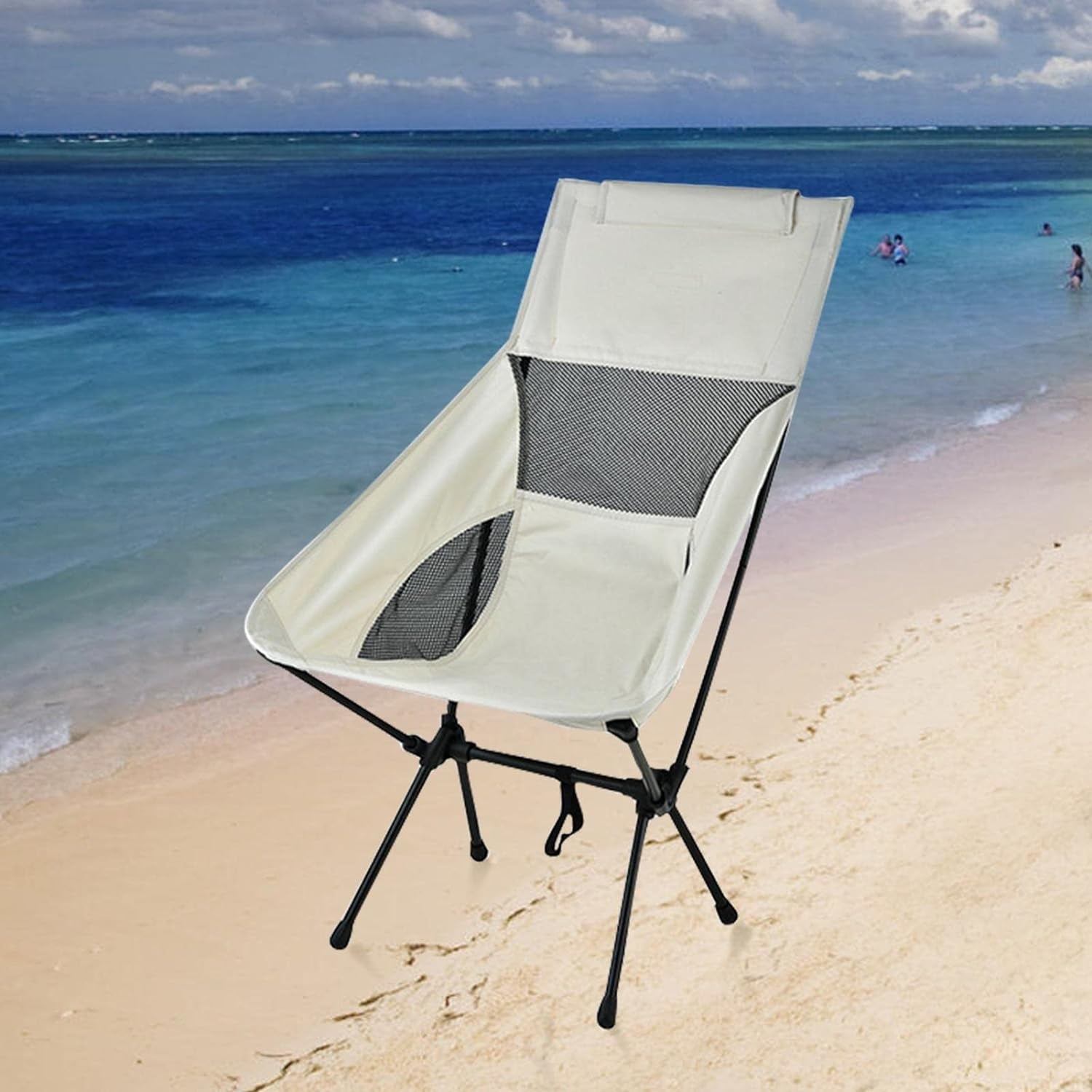 GVDV High Back Camping Chair, Lightweight Camping Chair with Headrest, Stable Portable Folding Chair for Outdoor Camp, Hiking, Backpacking - Image 11