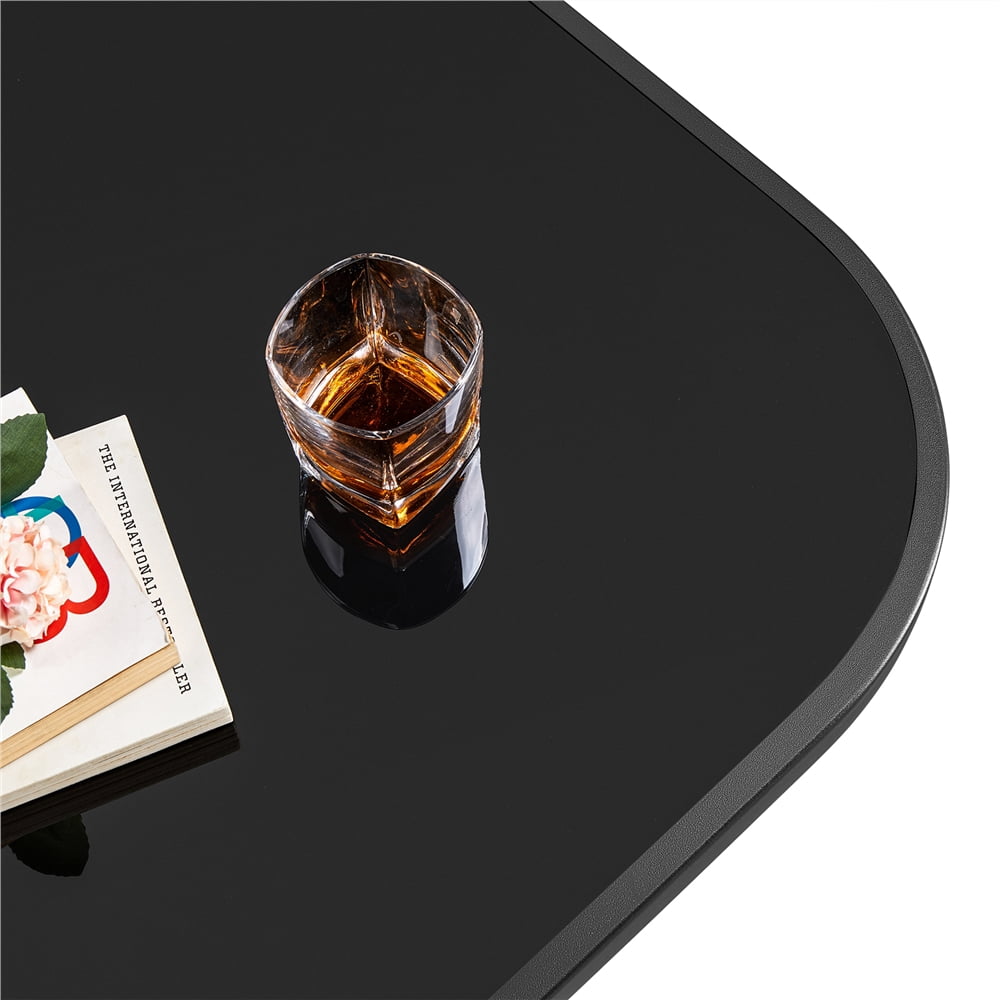 Renwick Outdoor 31.5" x 31.5" x 40.5" Square Metal Bistro Table with Tabletop, Black - Image 5