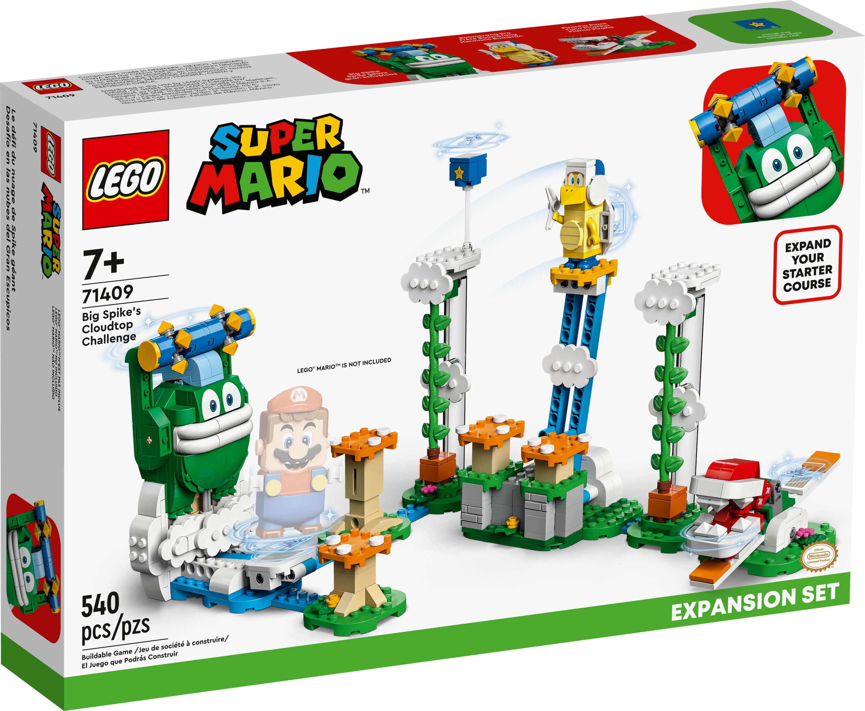 LEGO Super Mario Big Spike’s Cloudtop Challenge Expansion Set 71409, Collectible Toy for Kids with 3 Figures including Boomerang Bro and Piranha Plant - Image 6